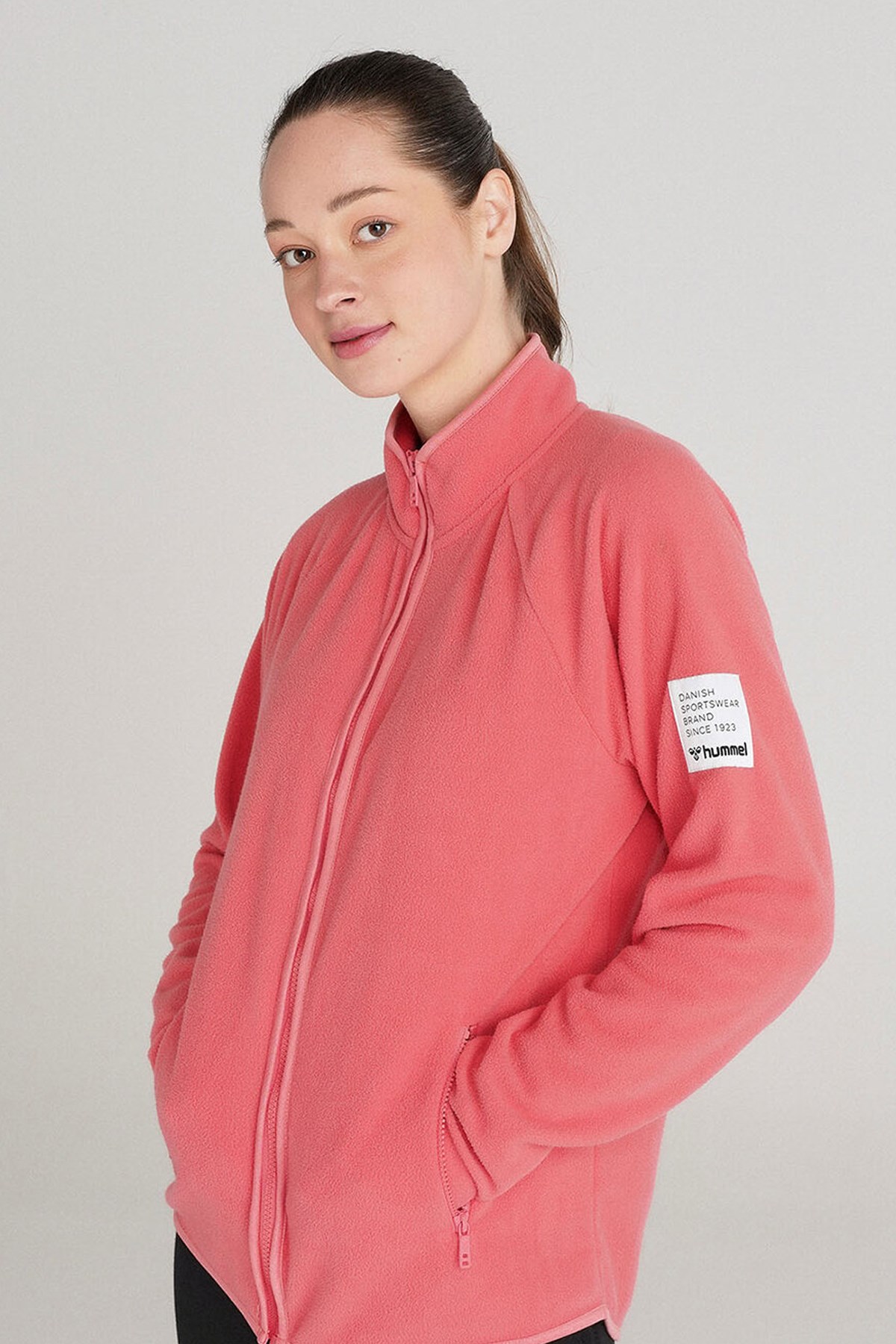 Hummel Harajeh Fleece Fermuarlı Kadın Sweatshirt 921502-1002 Turuncu