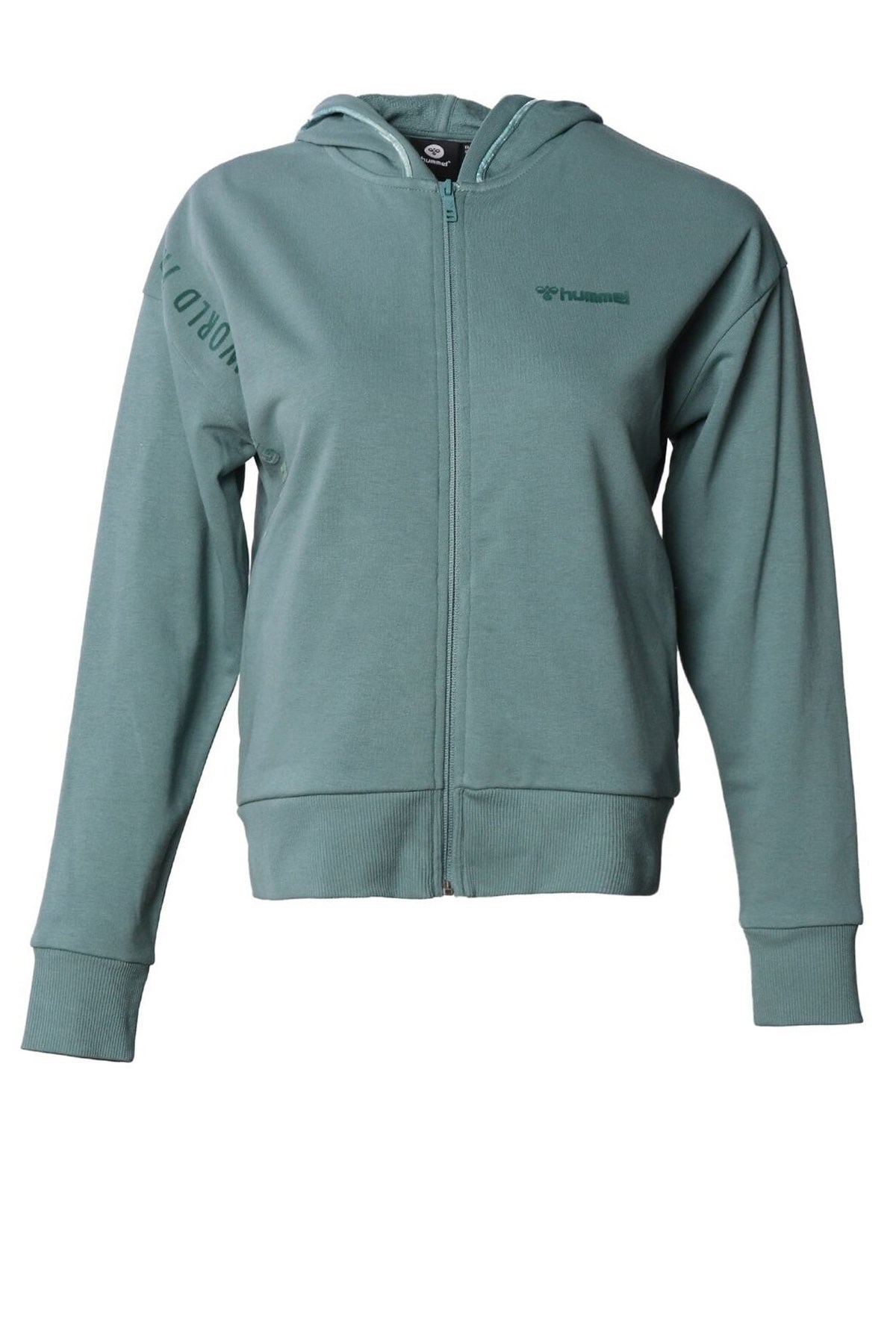 Hummel Jaco Fermuarlı Kadın Sweatshirt 921505-7406 Yeşil