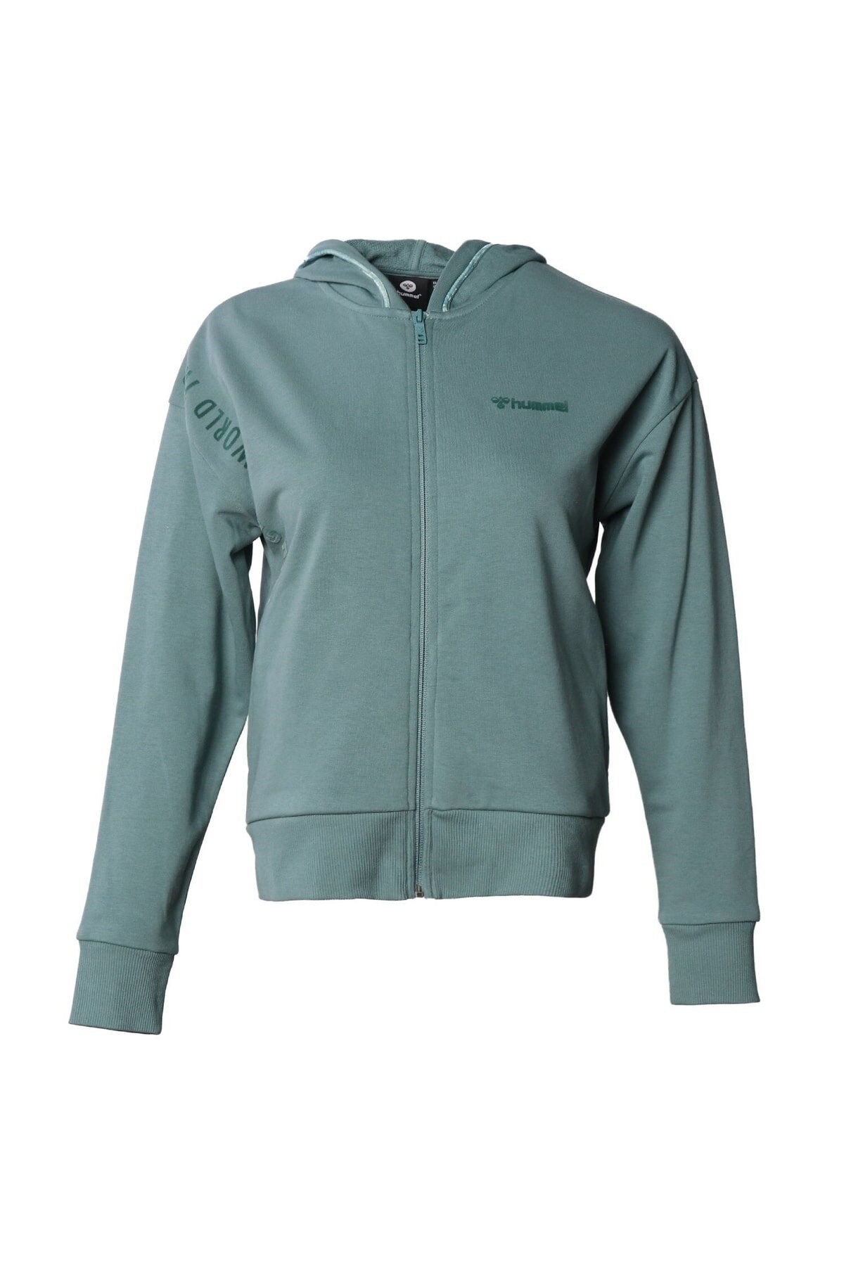 Hummel Jaco Fermuarlı Kadın Sweatshirt 921505-7406 Yeşil