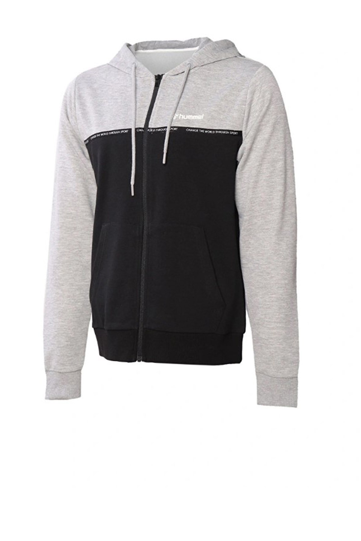 Hummel Milock Fermuarlı Erkek Sweatshirt 921524-2006 Gri