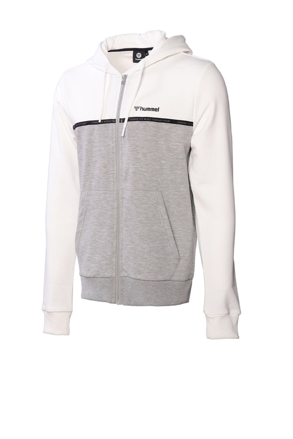 Hummel Milock Fermuarlı Erkek Sweatshirt 921524-9003 Beyaz
