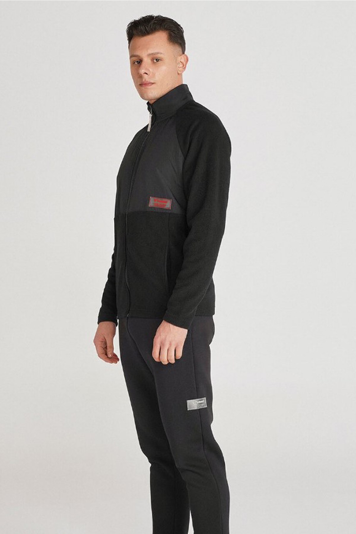 Hummel Onega Fleece Fermuarlı Erkek Sweatshirt 921531-2001 Siyah