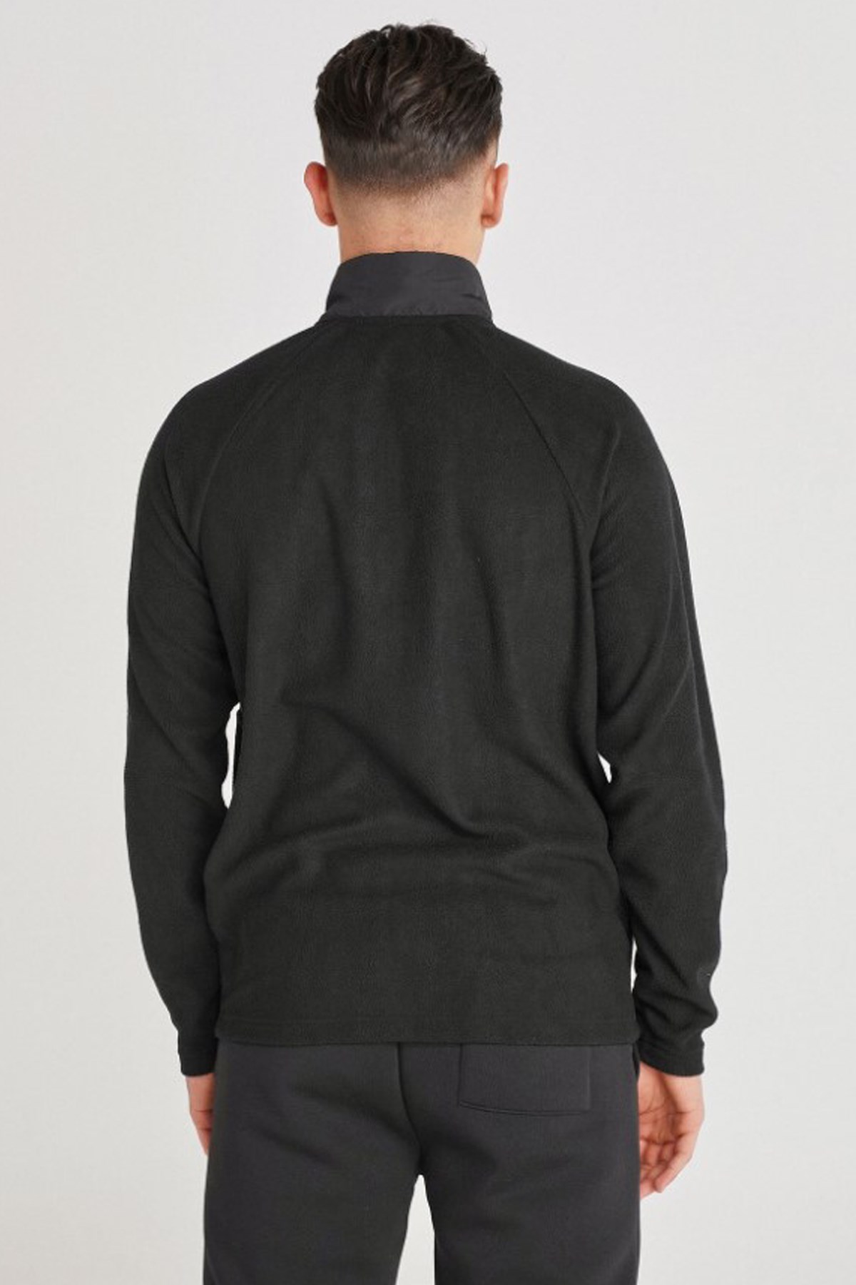 Hummel Onega Fleece Fermuarlı Erkek Sweatshirt 921531-2001 Siyah