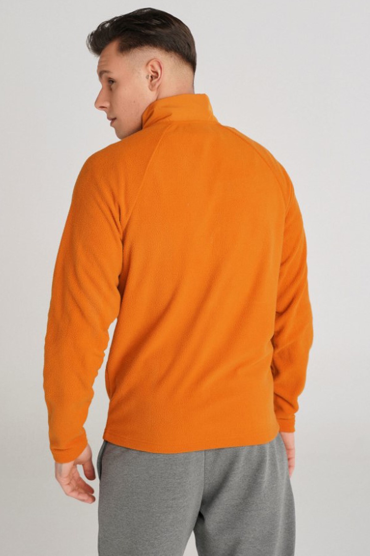 Hummel Onega Fleece Fermuarlı Erkek Sweatshirt 921531-2109 Turuncu