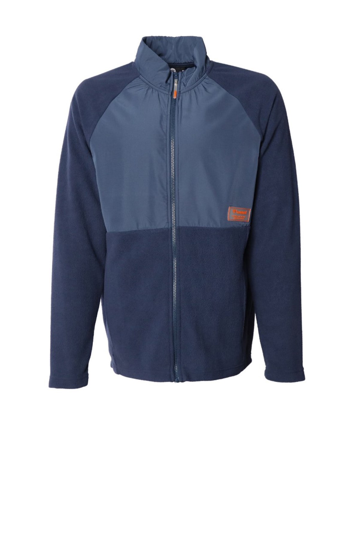 Hummel Onega Fleece Fermuarlı Erkek Sweatshirt 921531-7954 Mavi