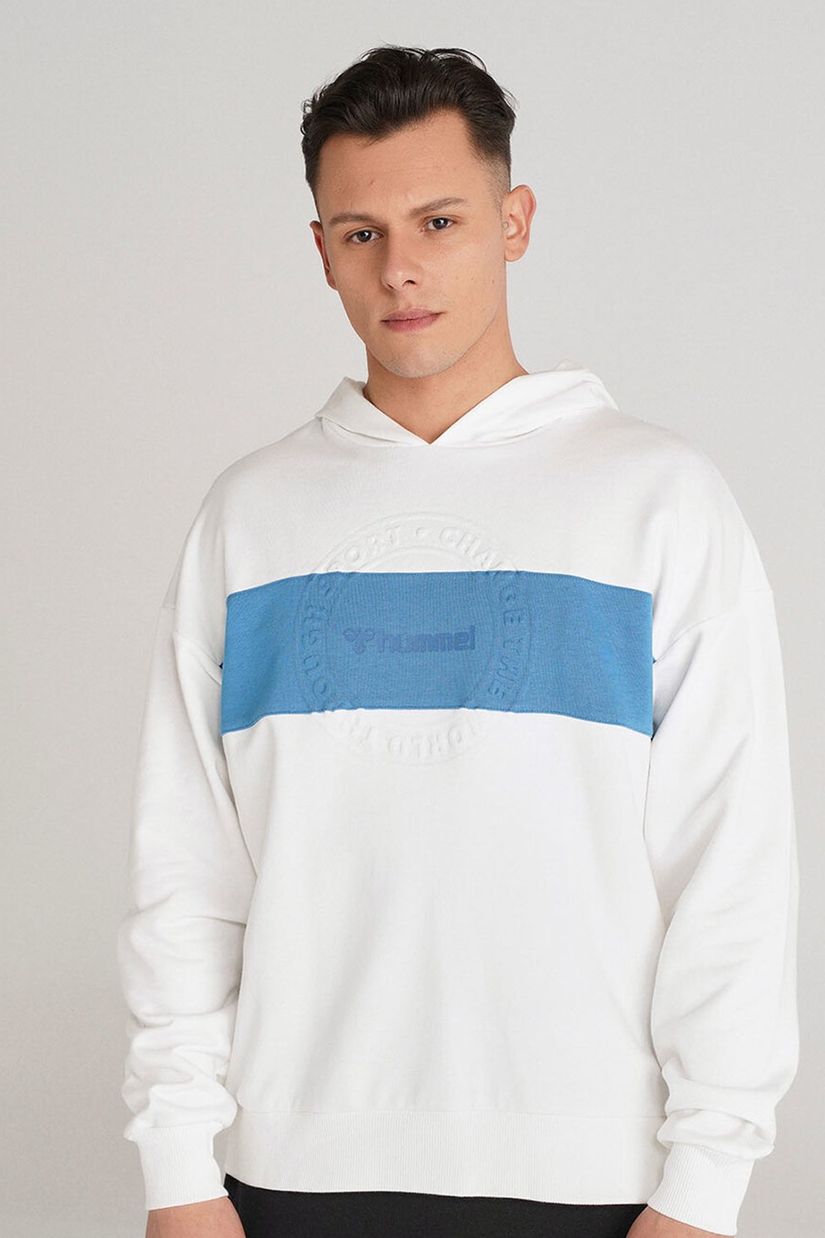 Hummel Ricksy Erkek Sweatshirt 921538-9003 Beyaz
