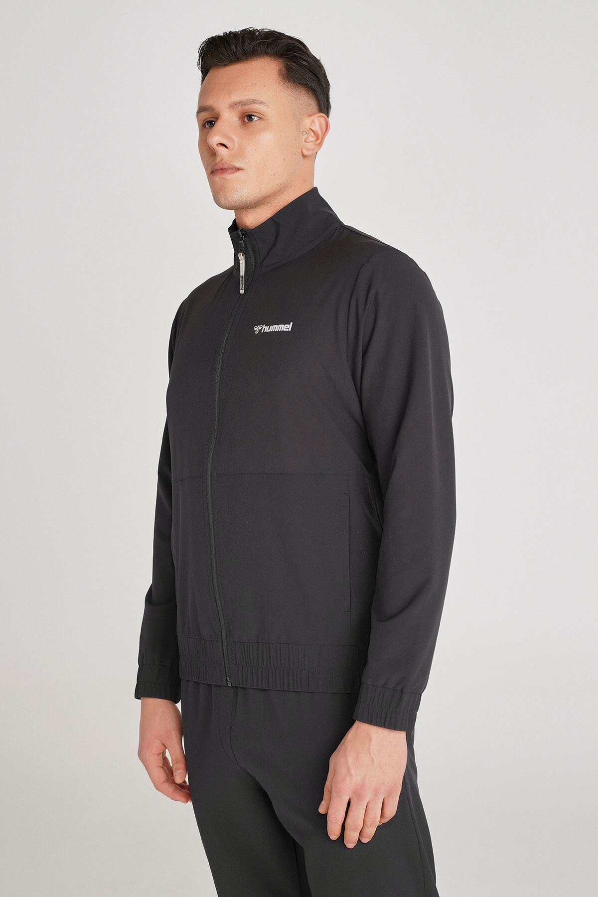 Hummel Tacon Fermuarlı Erkek Sweatshirt 921550-2001 Siyah