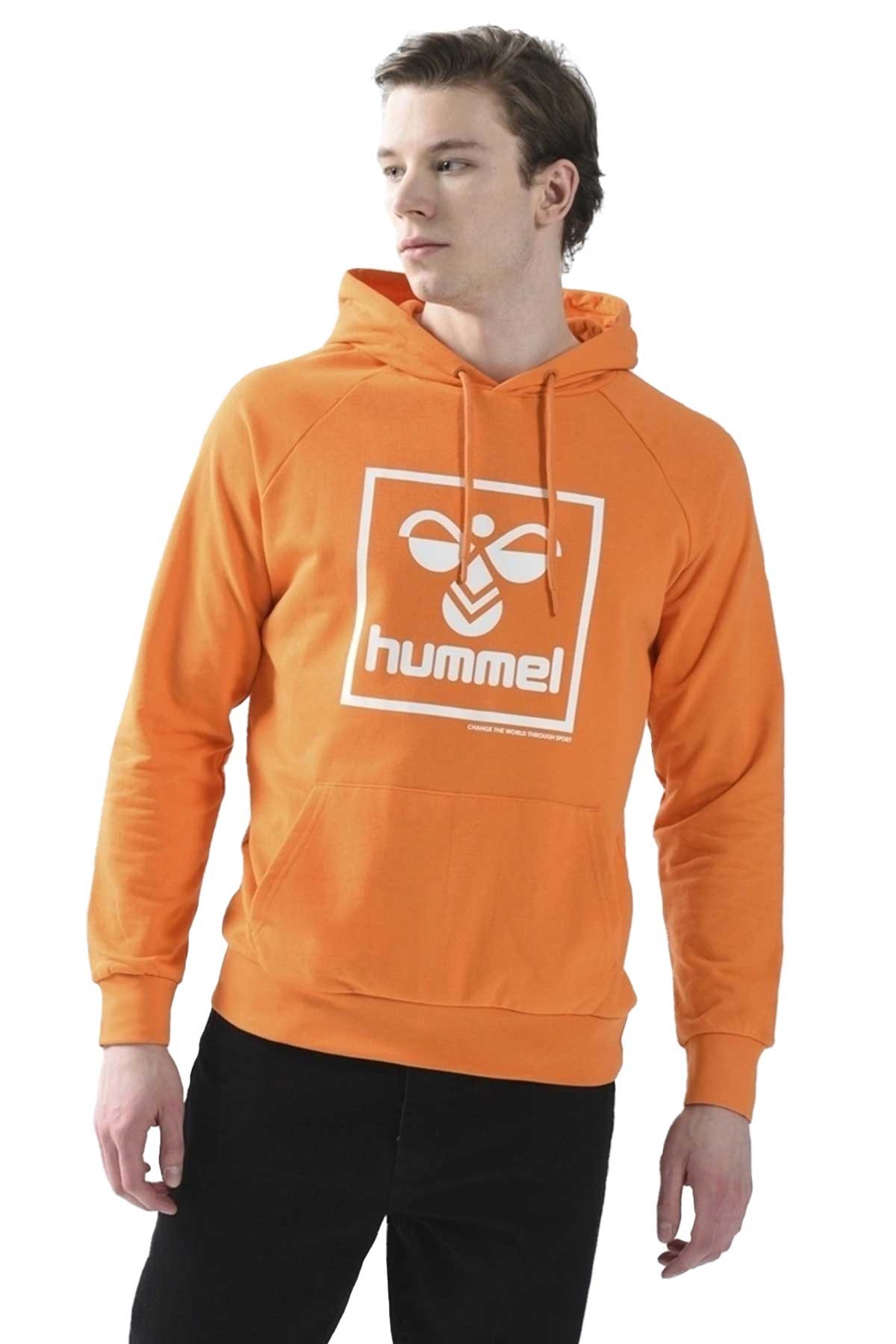 Hummel T-Isam 2.0 Erkek Sweatshirt 921556-2109 Turuncu