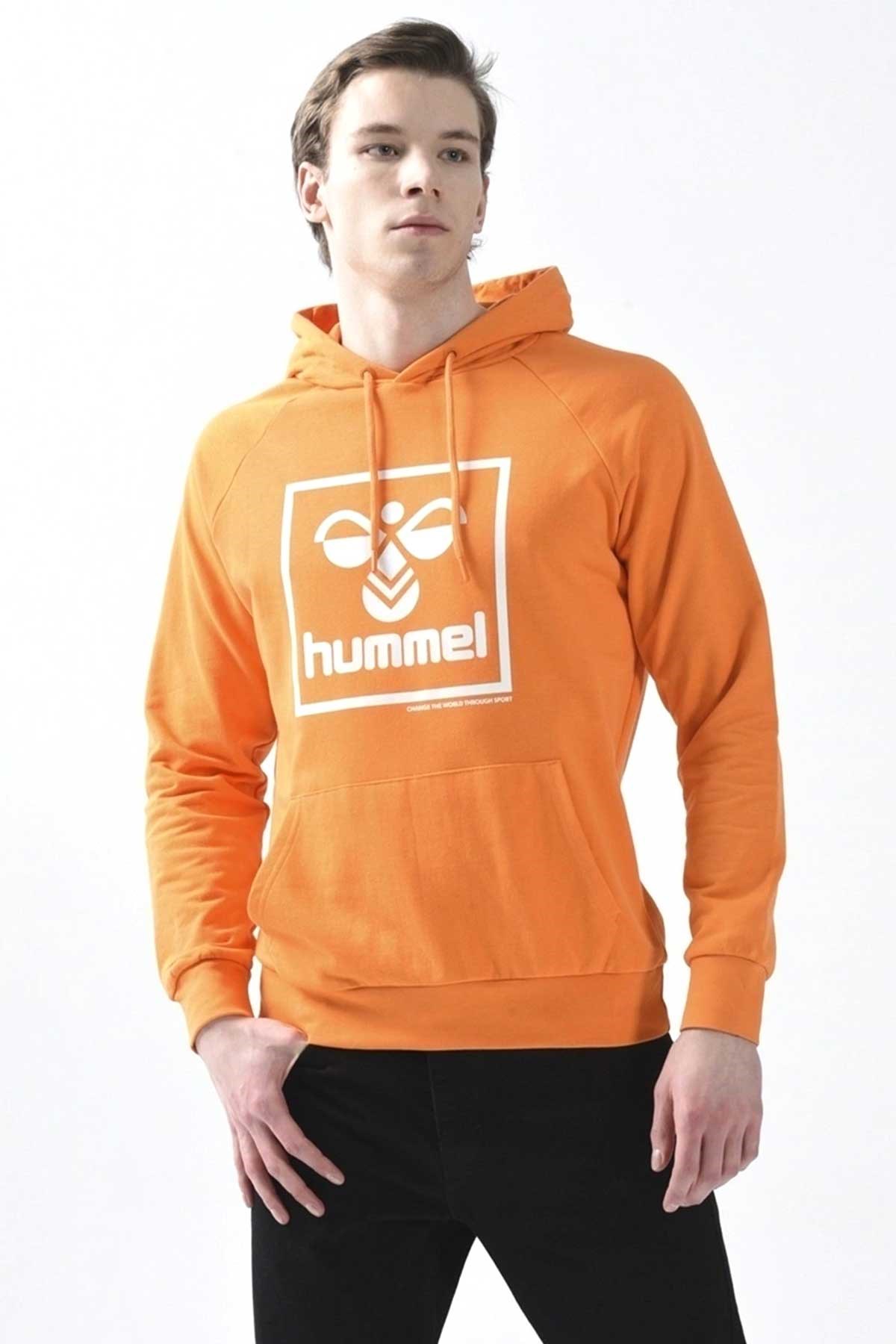 Hummel T-Isam 2.0 Erkek Sweatshirt 921556-2109 Turuncu