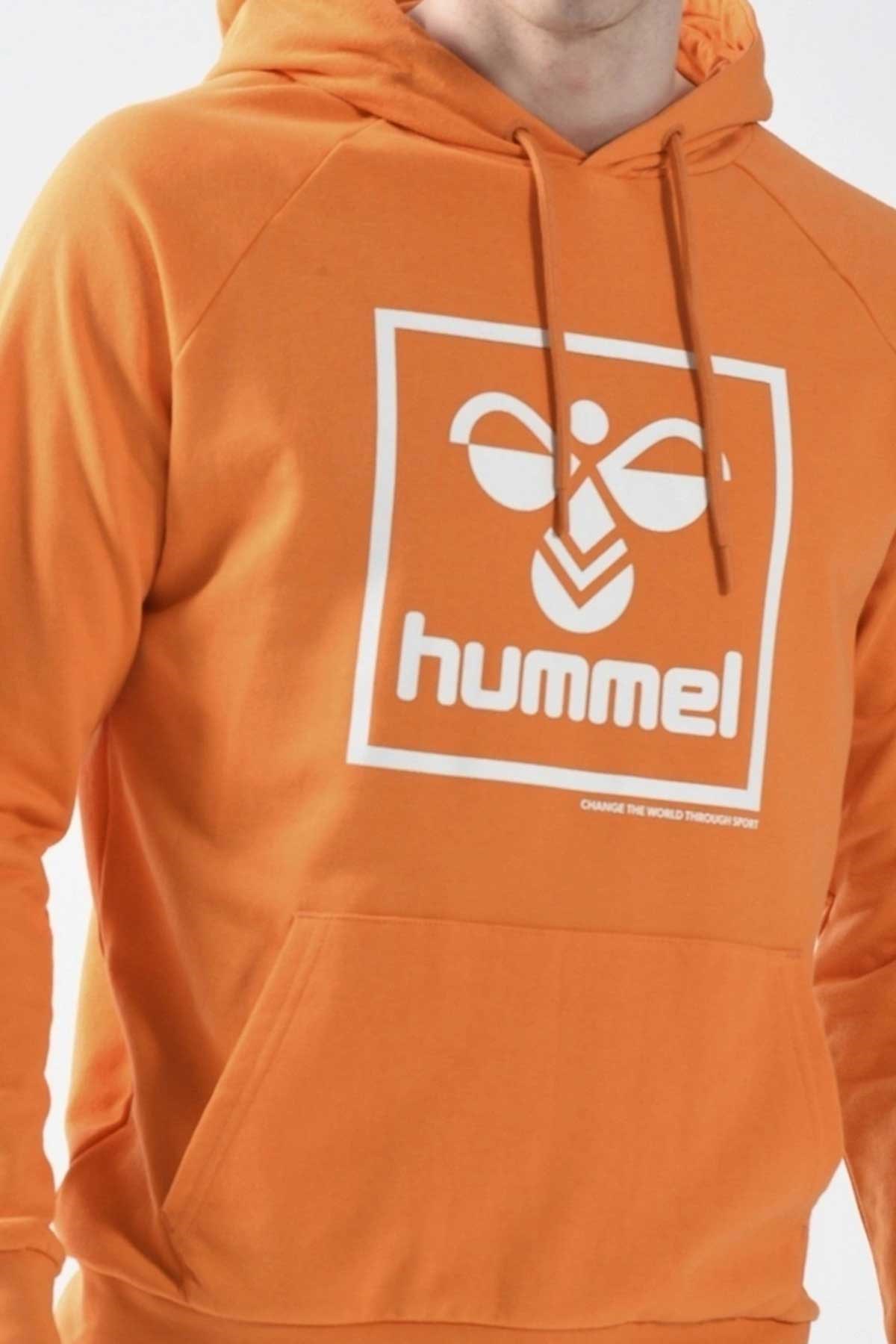 Hummel T-Isam 2.0 Erkek Sweatshirt 921556-2109 Turuncu