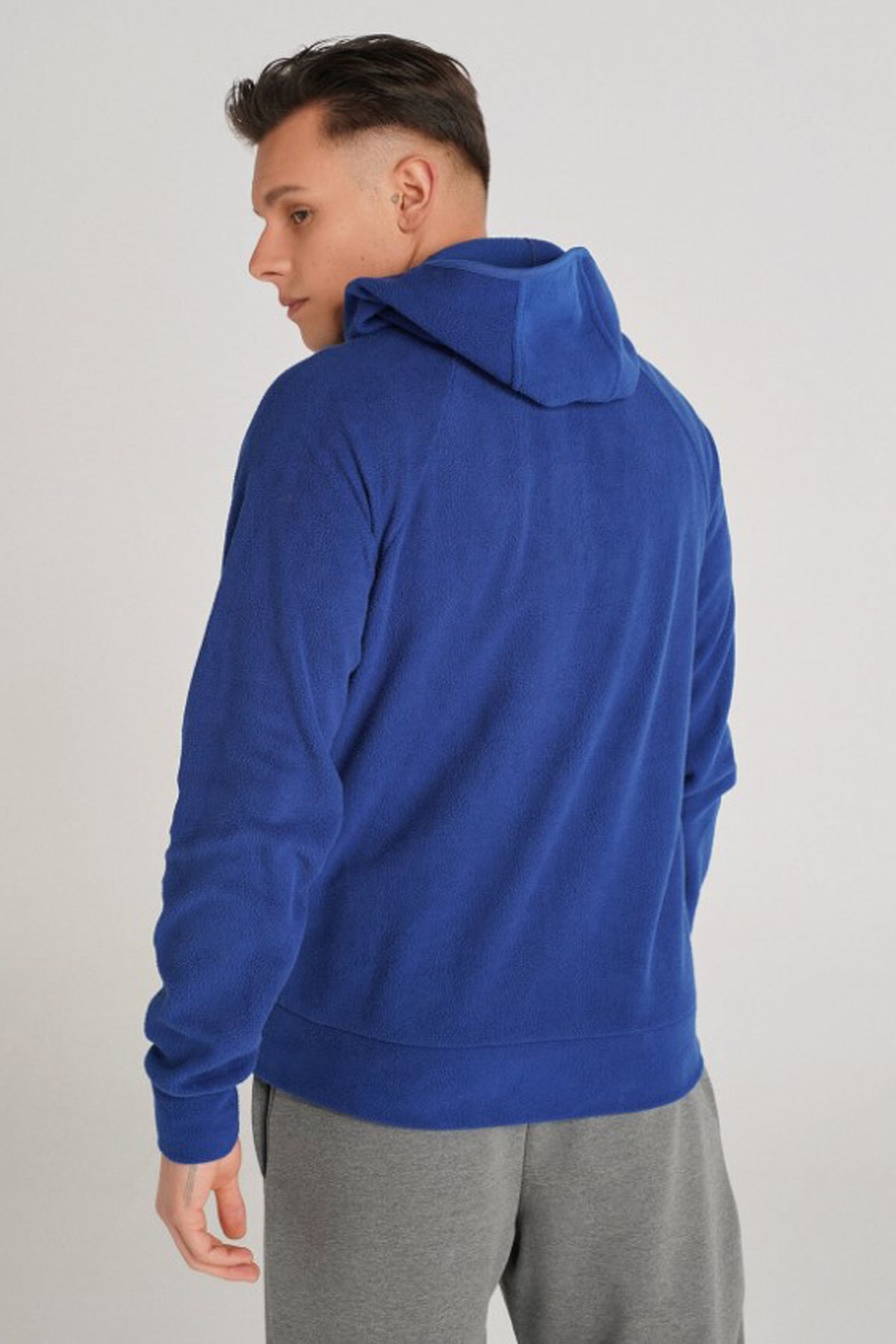Hummel Urnique Fleece Fermuarlı Erkek Sweatshirt 921568-1010 Mavi