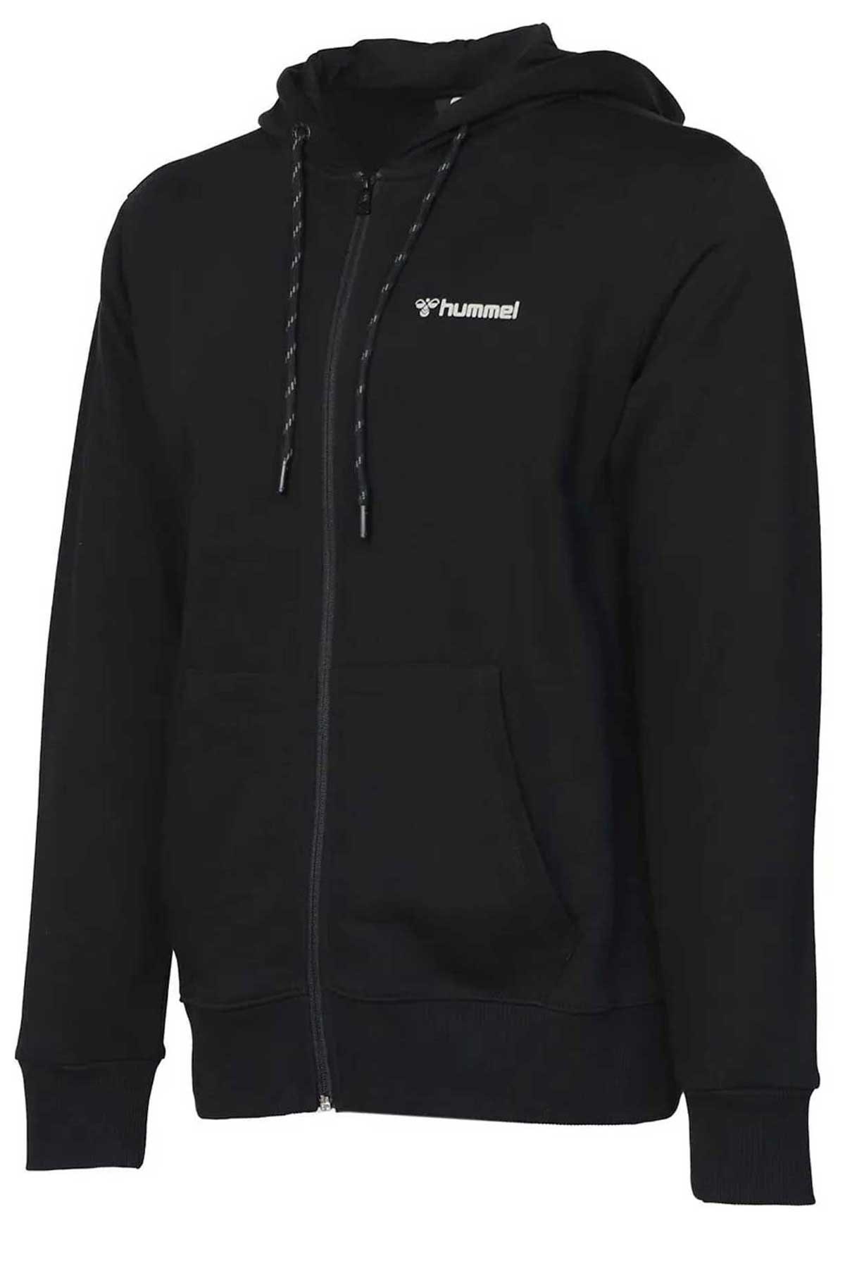 Hummel Apon Zip Erkek Fermuarlı Sweatshirt 921583-2001 Siyah