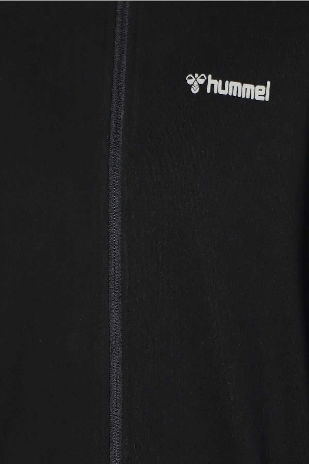 Hummel Apon Zip Erkek Fermuarlı Sweatshirt 921583-2001 Siyah