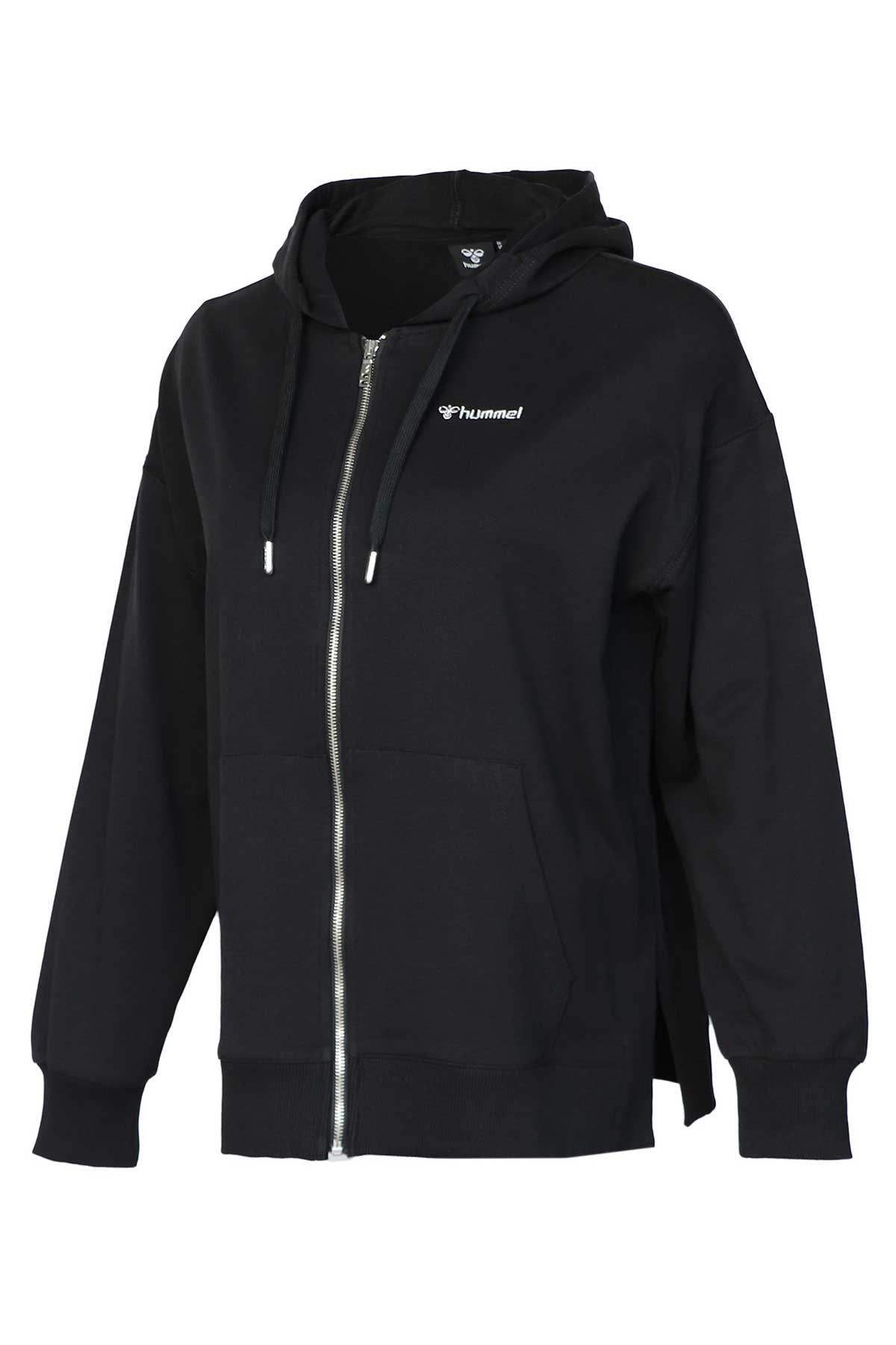 Hummel Bondi Zip Kadın Fermuarlı Sweatshirt 921588-2001 Siyah