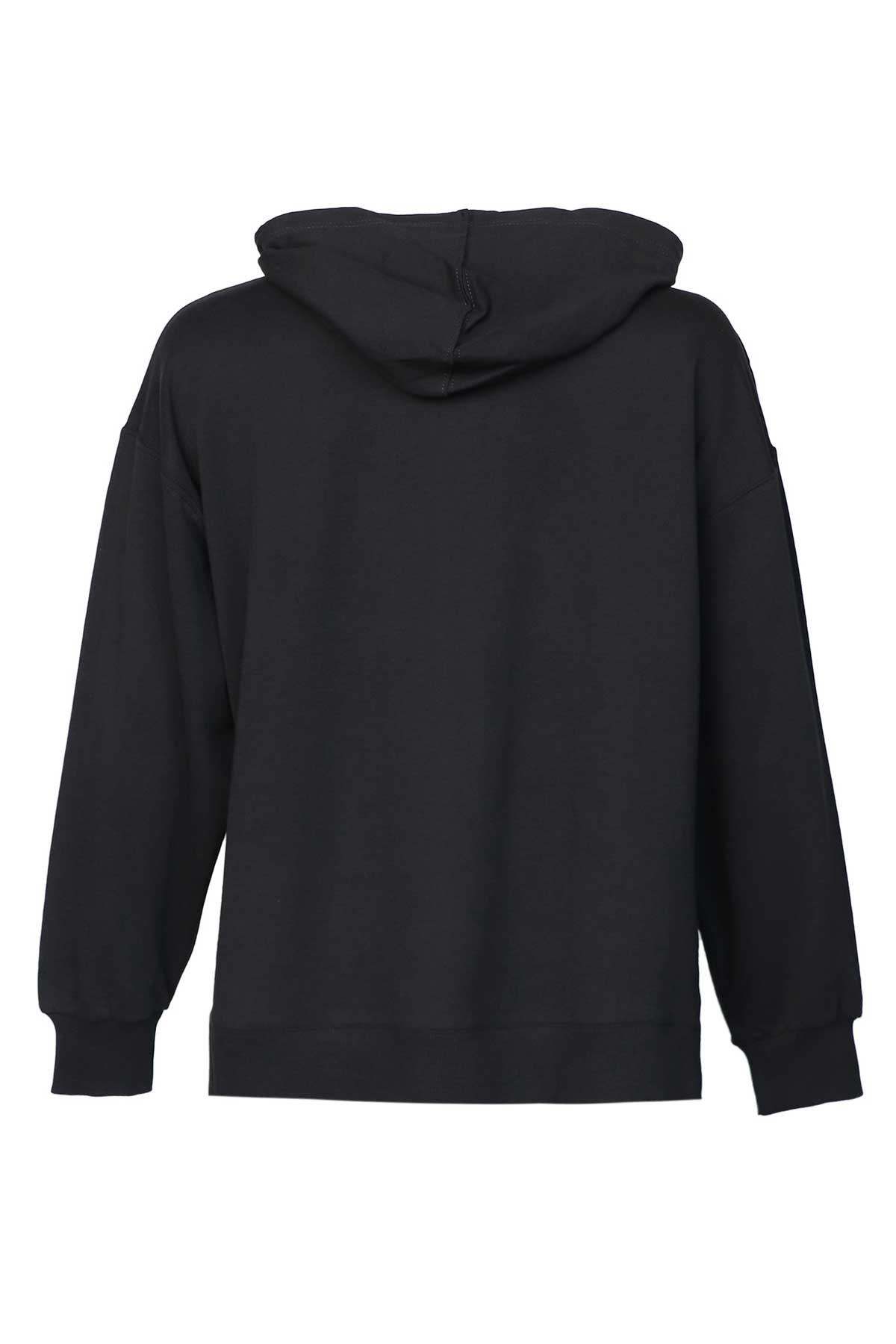 Hummel Bondi Zip Kadın Fermuarlı Sweatshirt 921588-2001 Siyah