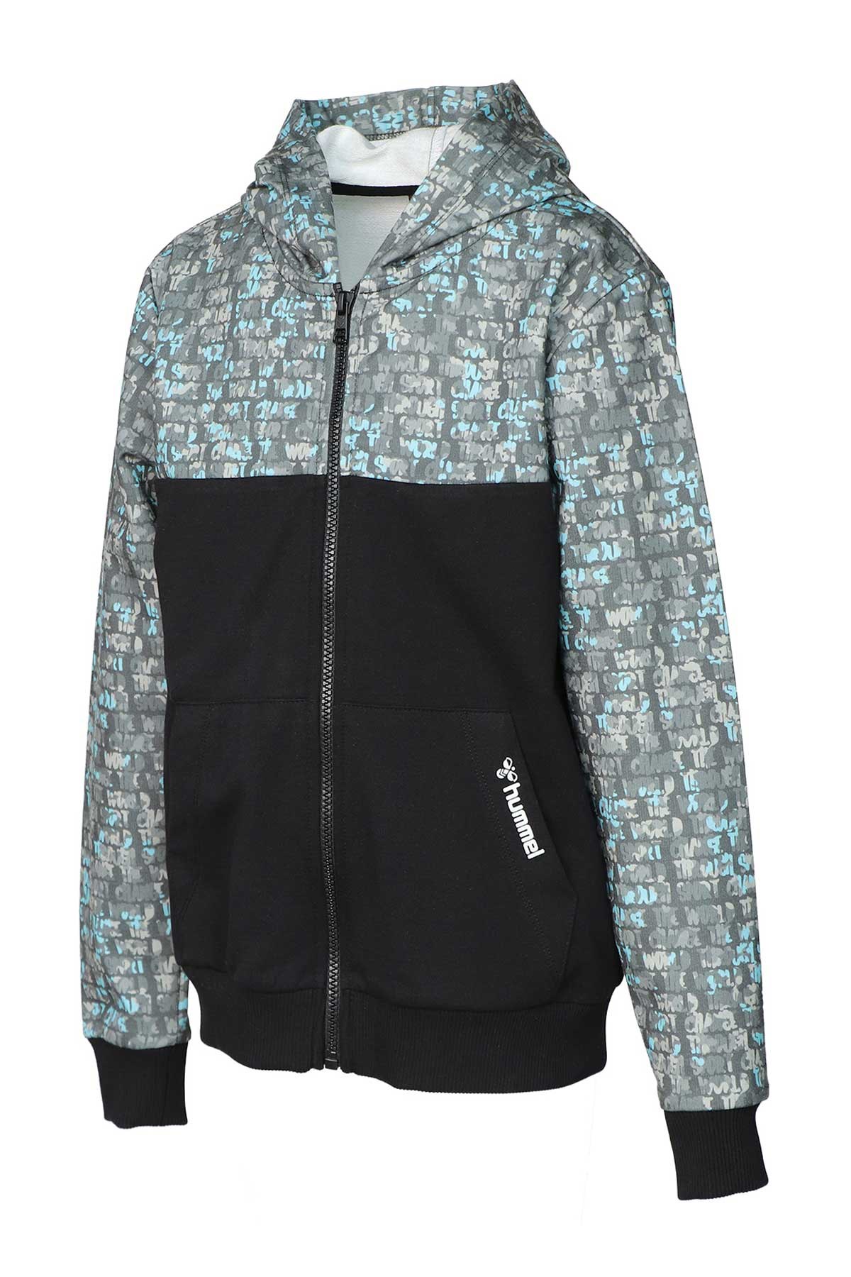 Hummel Gaiman Zip Çocuk Fermuarlı Sweatshirt 921600-2001 Siyah