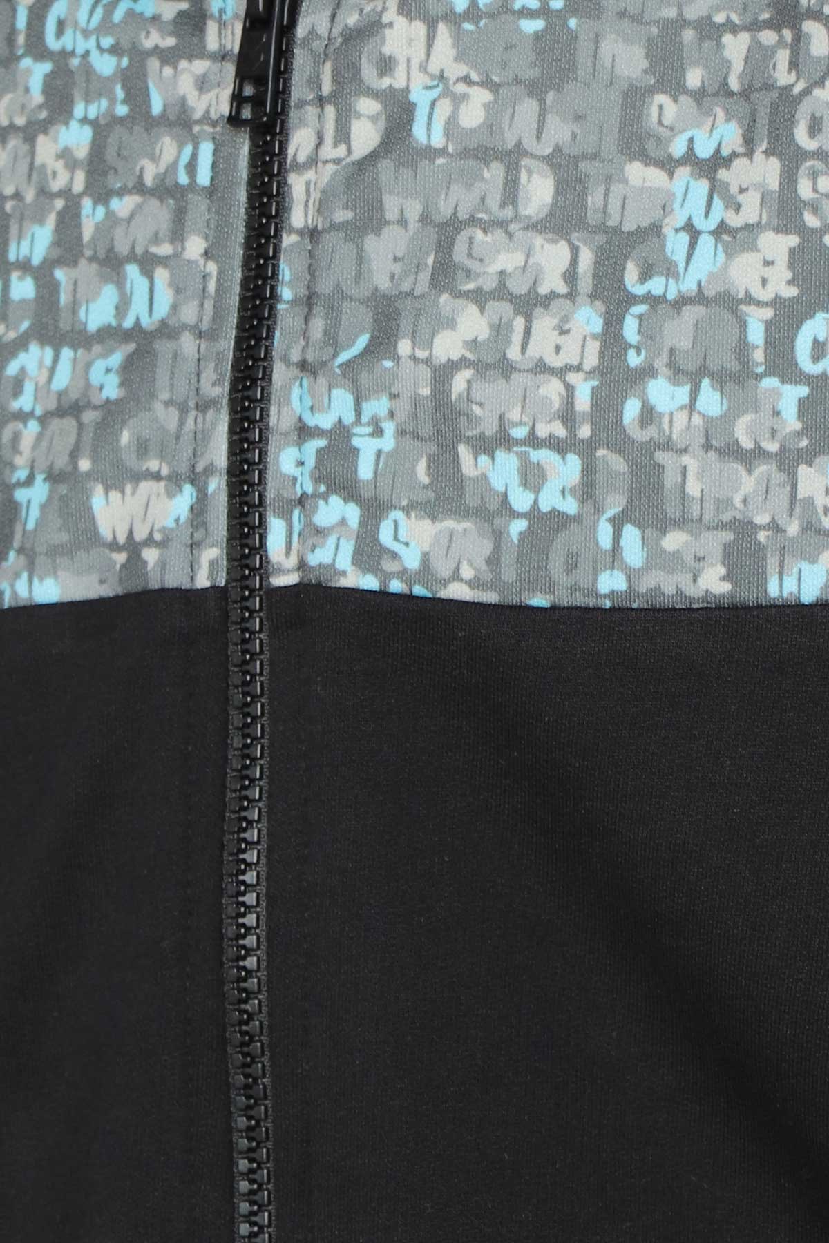 Hummel Gaiman Zip Çocuk Fermuarlı Sweatshirt 921600-2001 Siyah