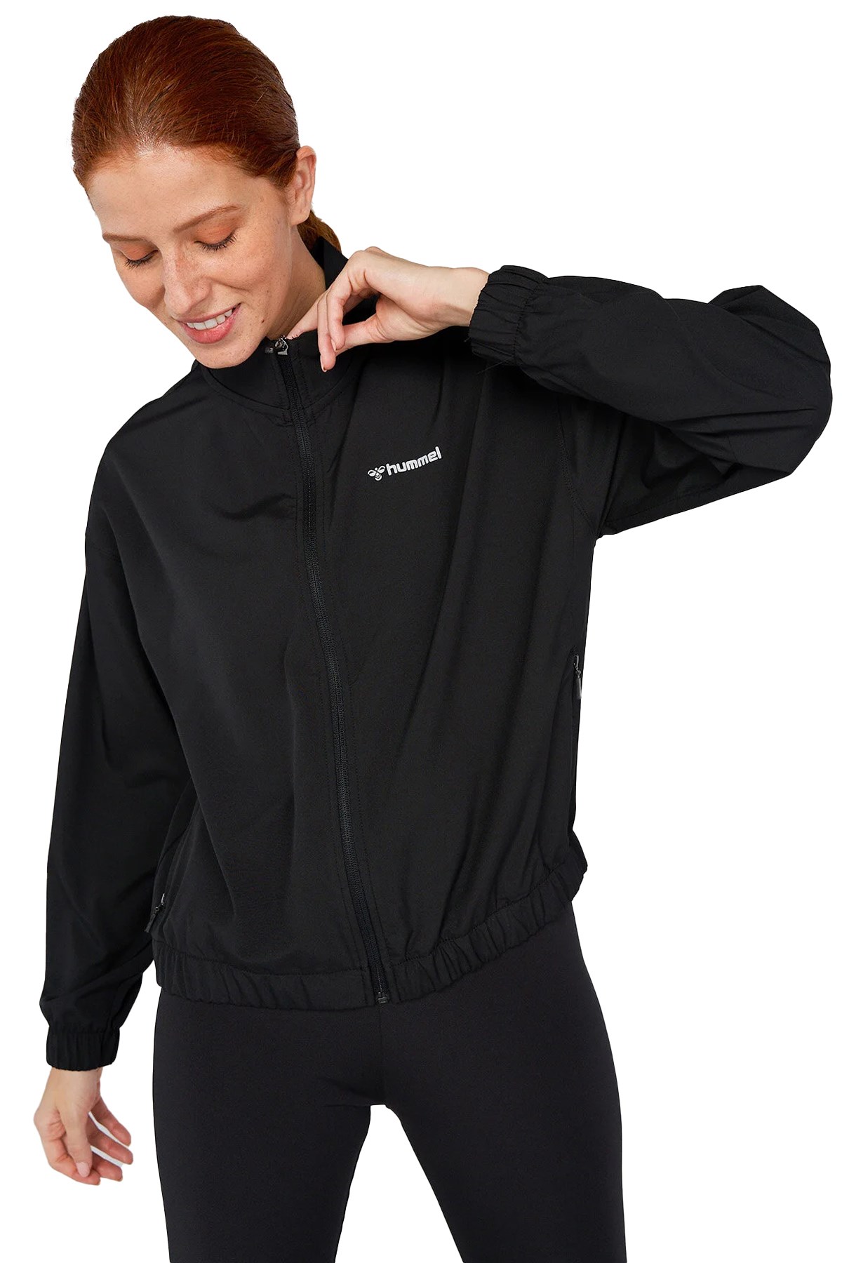 Hummel Mabila Zip Kadın Fermuarlı Ceket 921620-2001 Siyah
