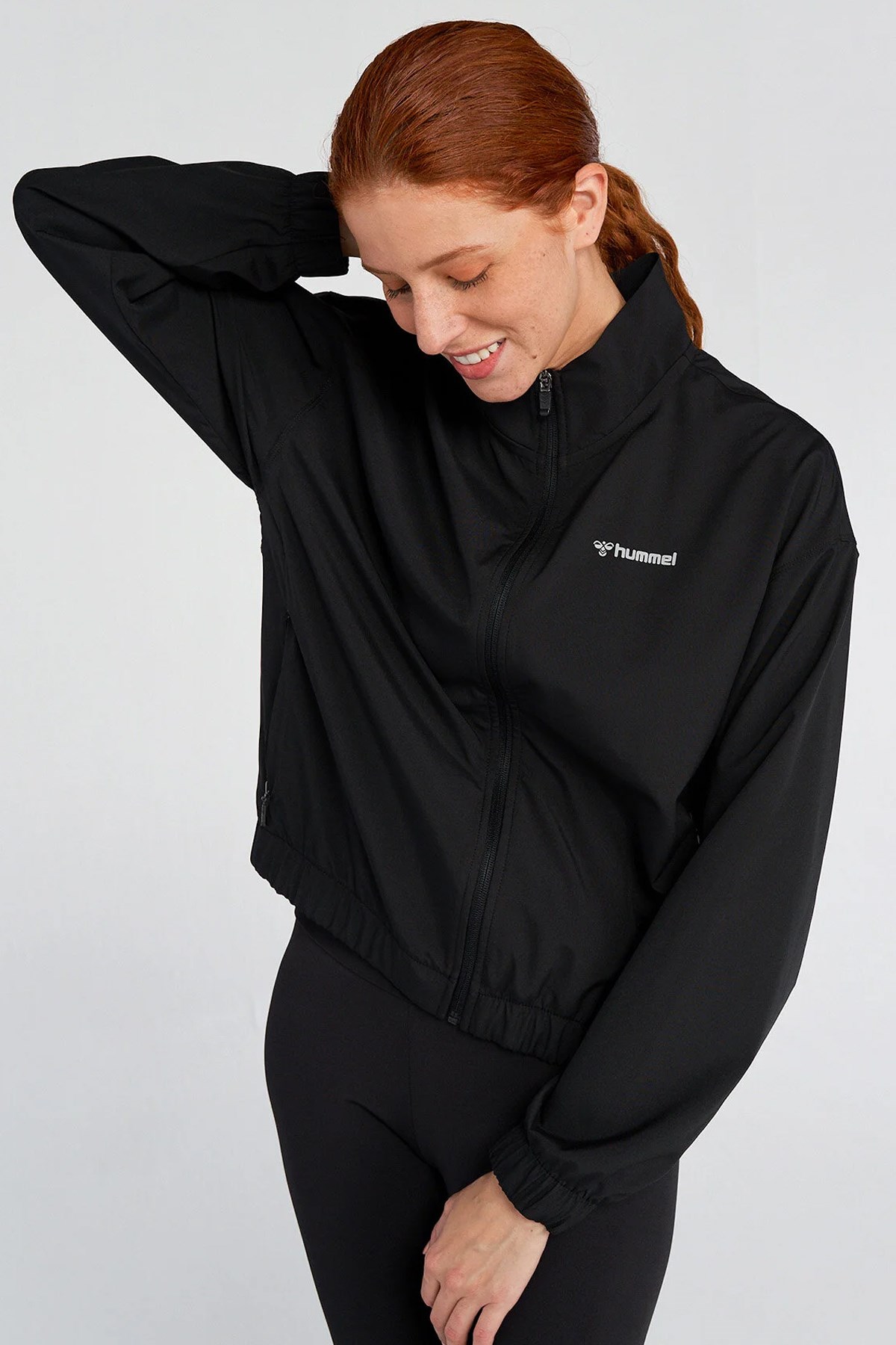 Hummel Mabila Zip Kadın Fermuarlı Ceket 921620-2001 Siyah