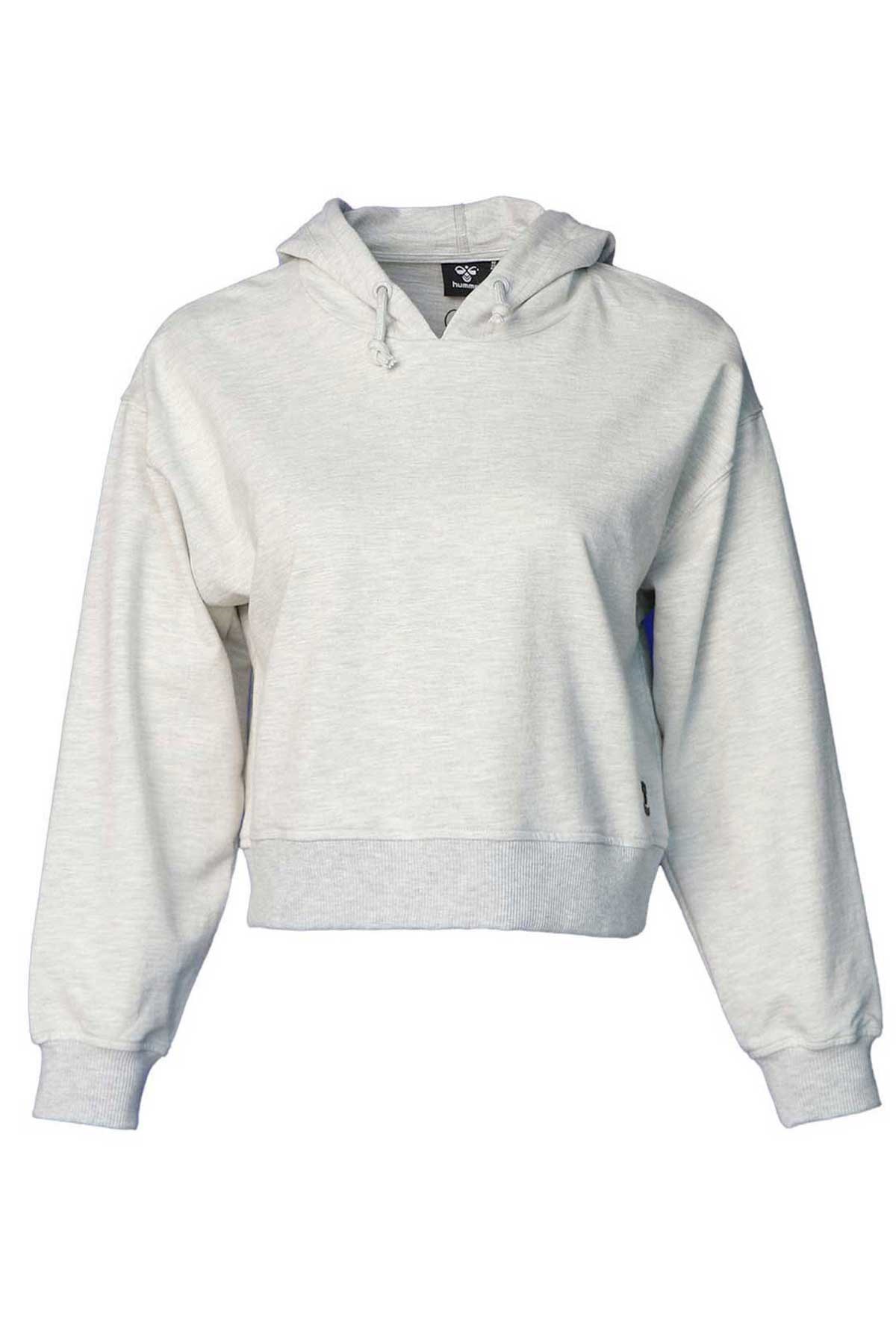 Hummel Nissi Crop Kadın Sweatshirt 921629-9098 Gri