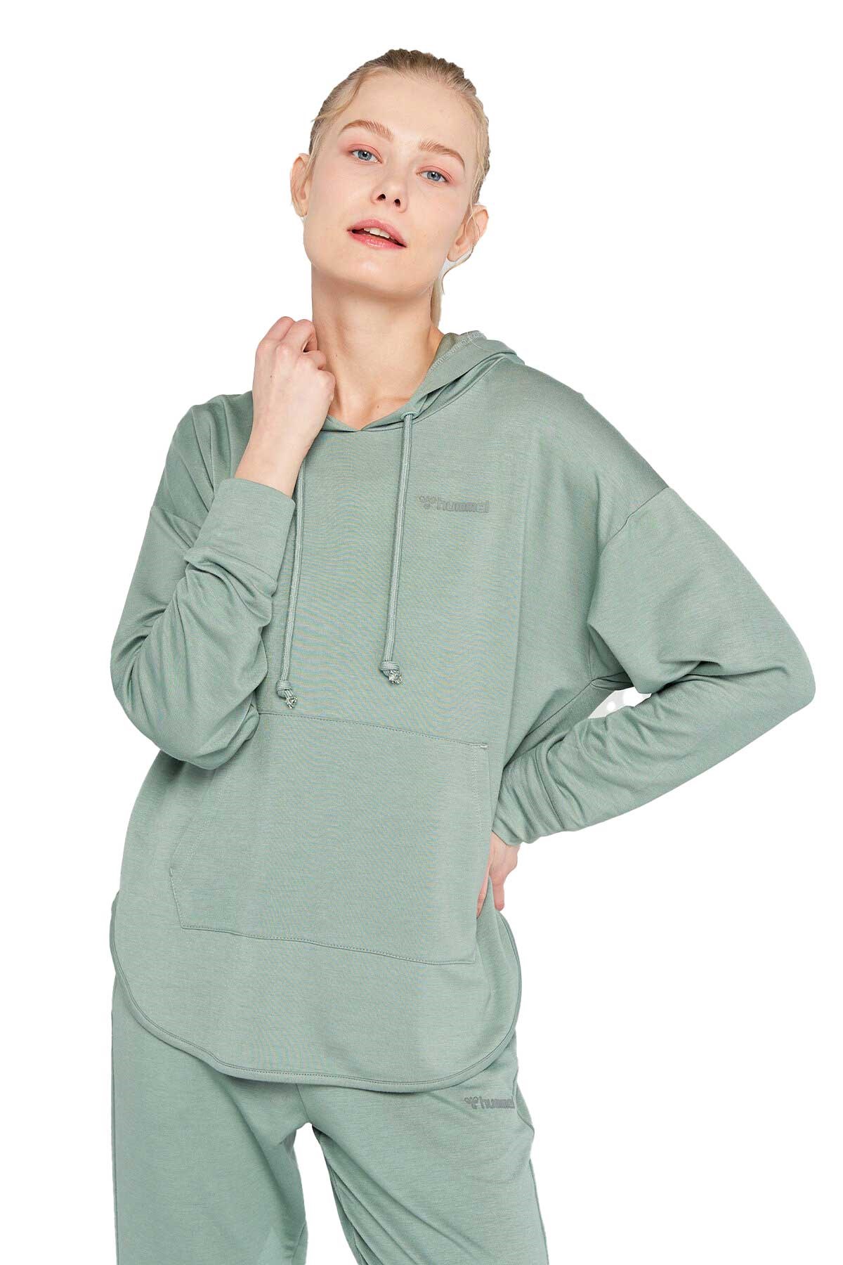 Hummel Palm Kadın Sweatshirt 921632-6607 Yeşil
