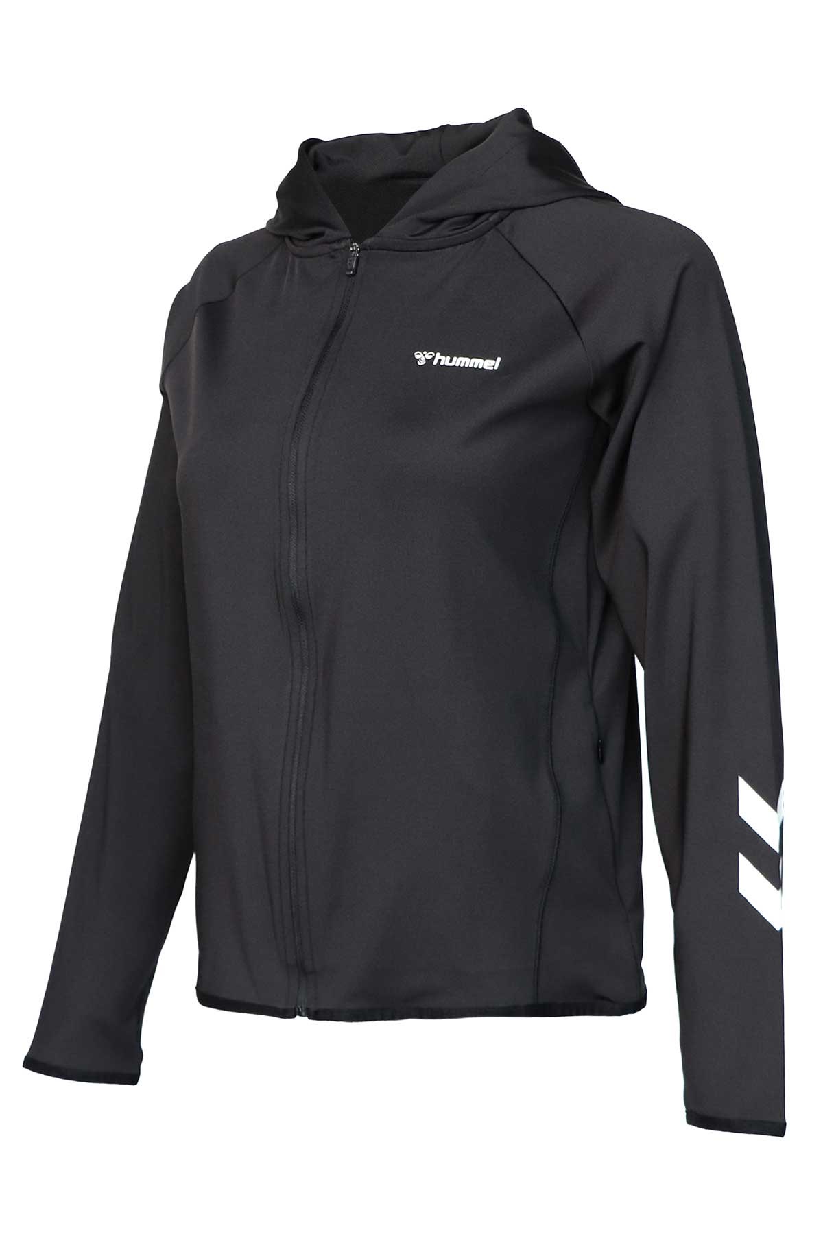 Hummel Pia Zip Kadın Fermuarlı Sweatshirt 921636-2001 Siyah