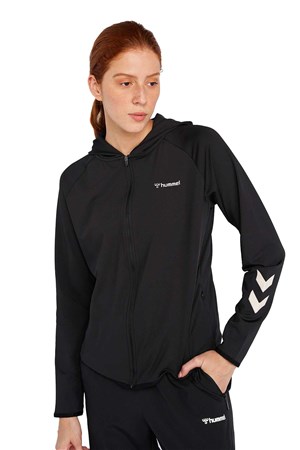 Hummel Pia Zip Kadın Fermuarlı Sweatshirt 921636-2001 Siyah