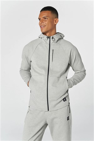 Hummel T-Mt interval Zip Erkek Sweatshirt 921647-2006 Gri