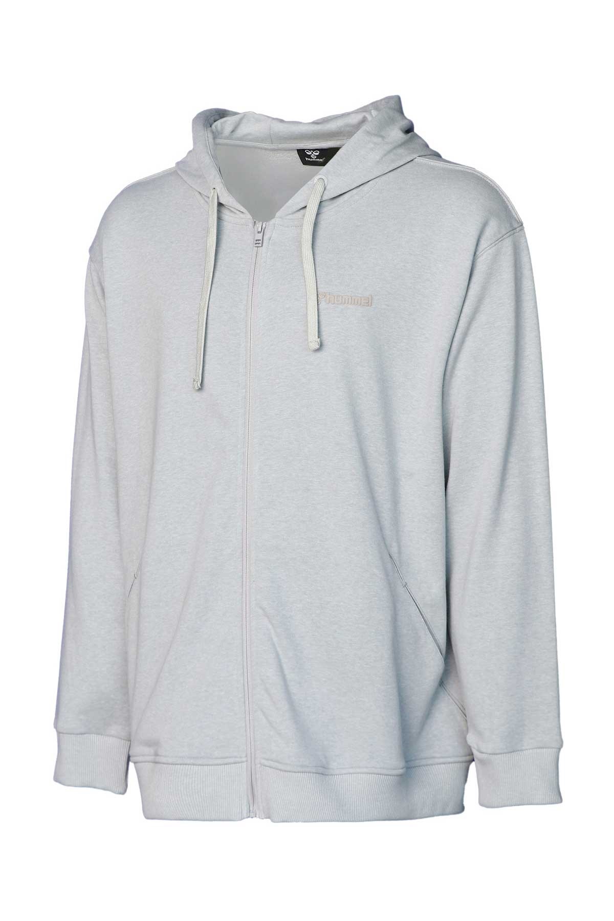 Hummel Yasuo Zip Erkek Fermuarlı Sweatshirt 921650-2540 Gri