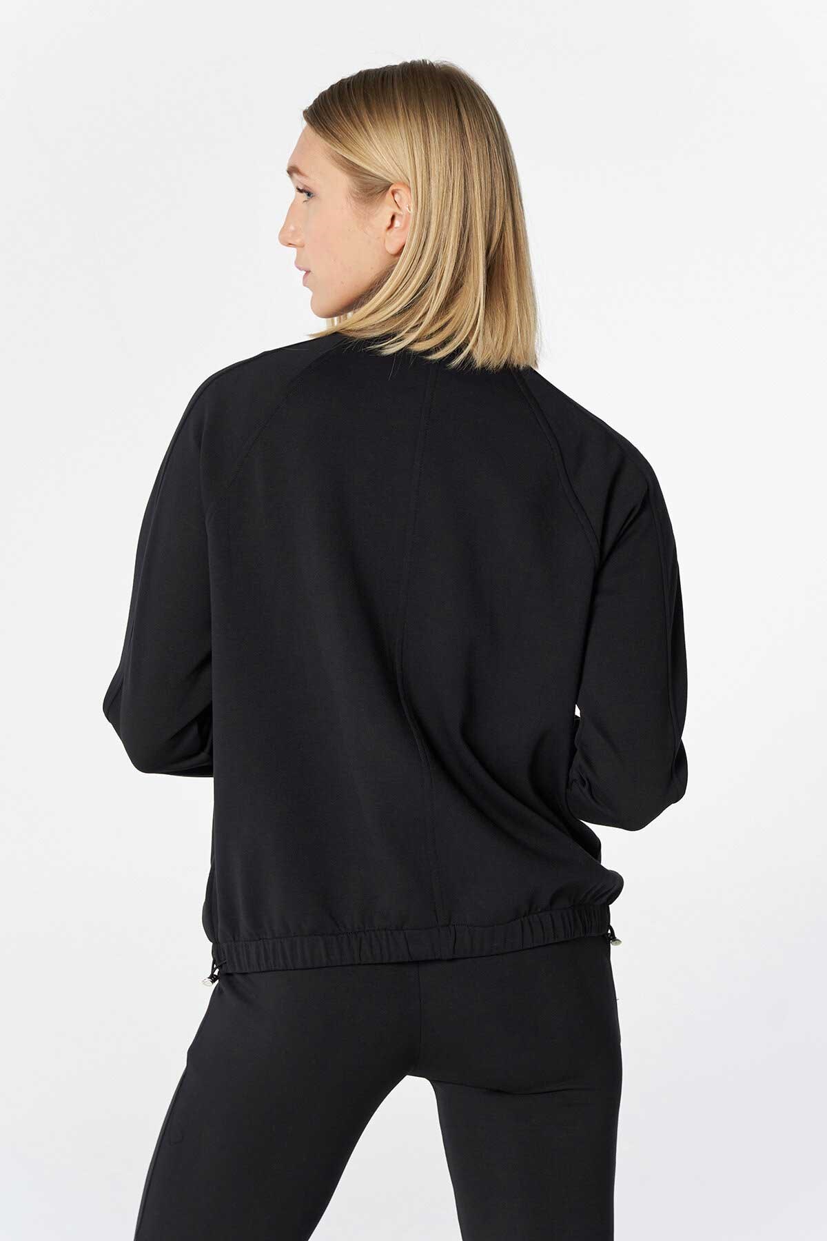 Hummel Alyssum Kadın Fermuarlı Sweatshirt 921653-2001 Siyah