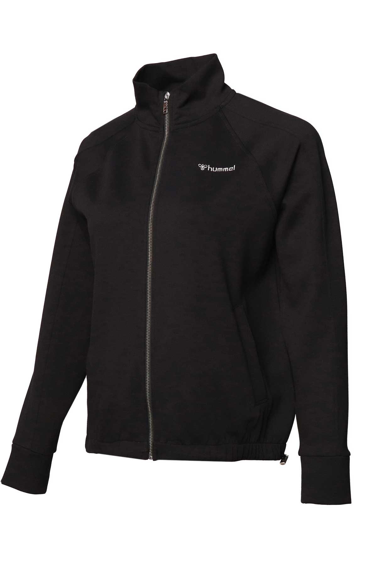 Hummel Alyssum Kadın Fermuarlı Sweatshirt 921653-2001 Siyah