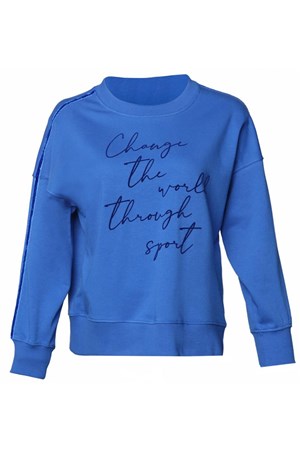 Hummel Anemone Kadın Sweatshirt 921655-7788 Mavi