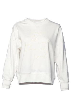 Hummel Anemone Kadın Sweatshirt 921655-9003 Beyaz