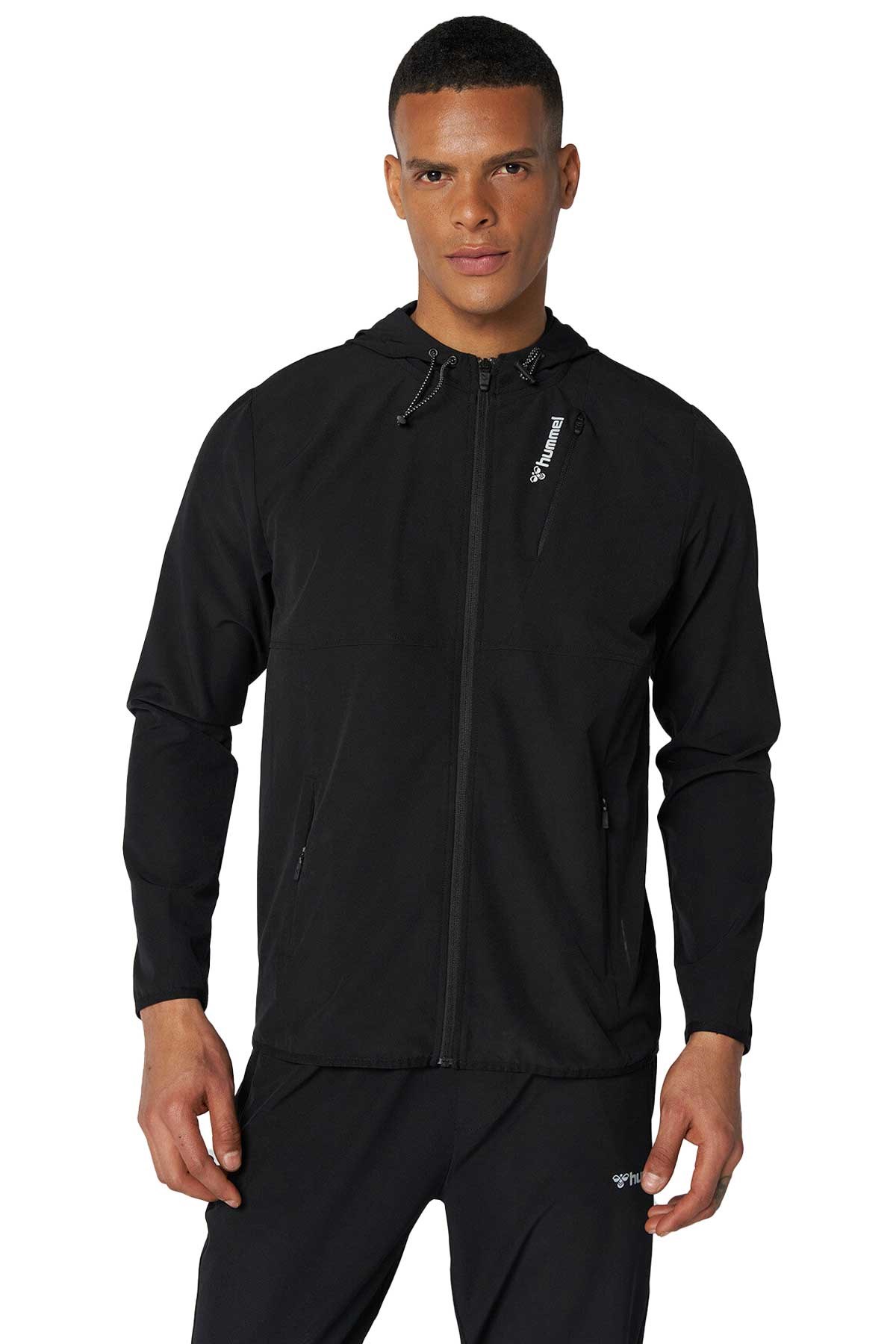 Hummel Camden Erkek Fermuarlı Sweatshirt 921666-2001 Siyah