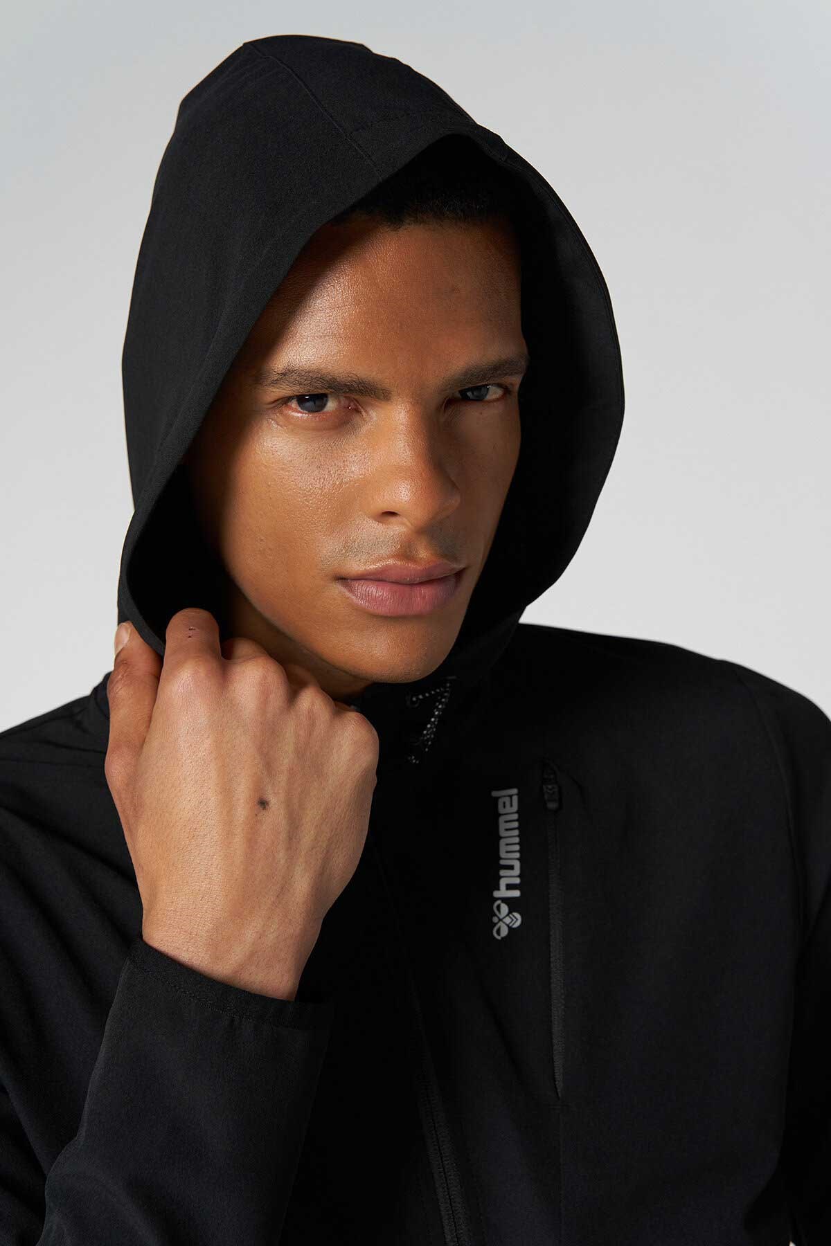 Hummel Camden Erkek Fermuarlı Sweatshirt 921666-2001 Siyah