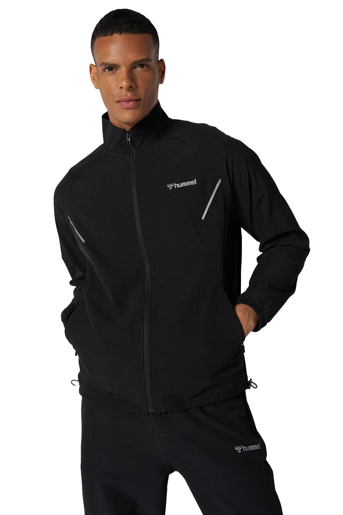 Hummel Dean Erkek Fermuarlı Sweatshirt 921669-2001 Siyah