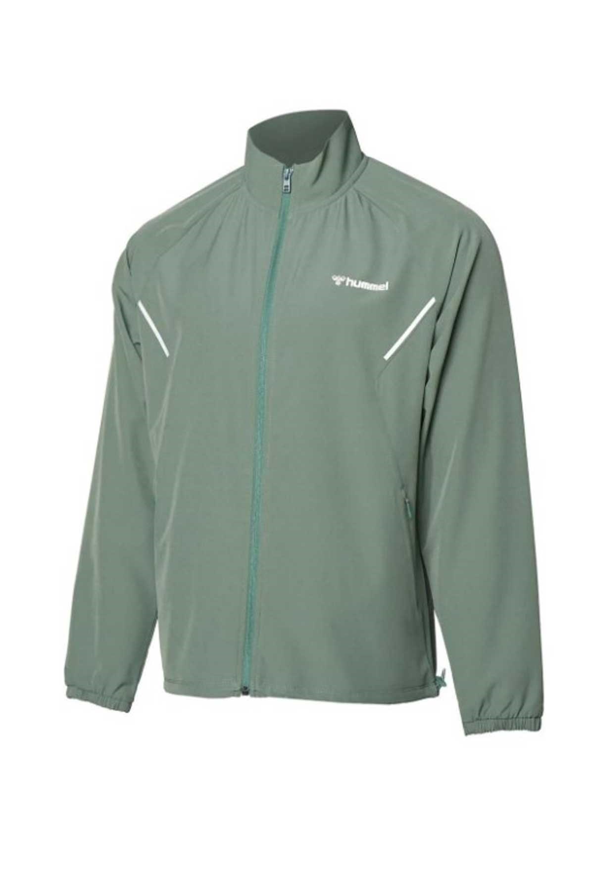 Hummel Dean Erkek Fermuarlı Sweatshirt 921669-9852 Yeşil