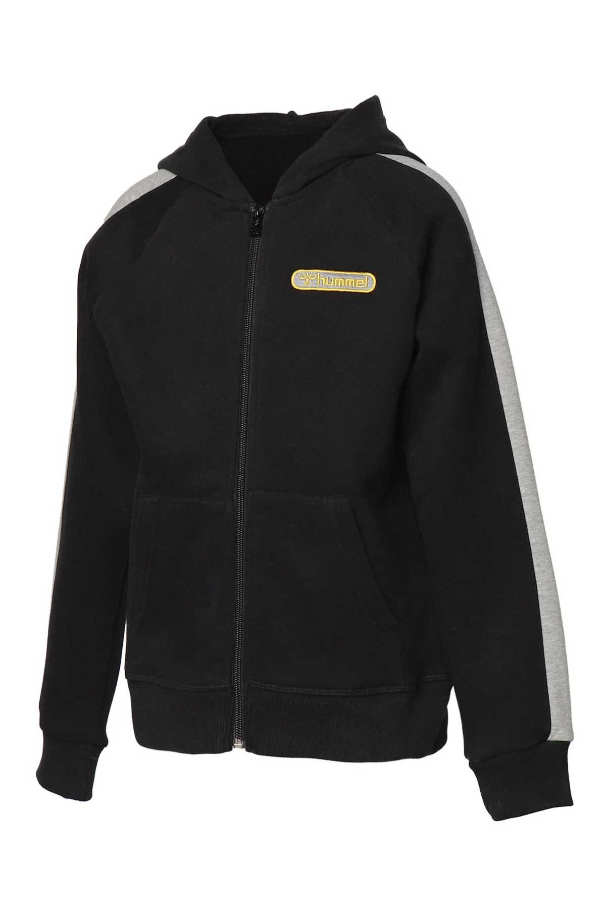 Hummel Ethan Çocuk Fermuarlı Sweatshirt 921674-2001 Siyah