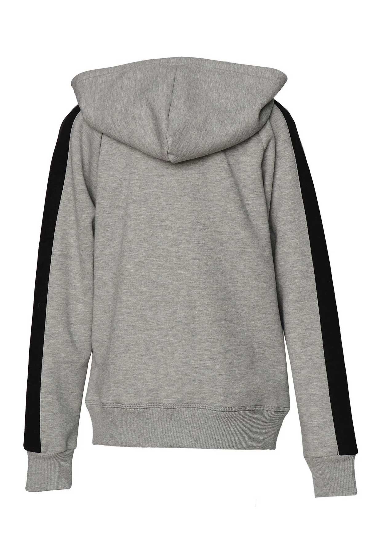 Hummel Ethan Çocuk Fermuarlı Sweatshirt 921674-2006 Gri