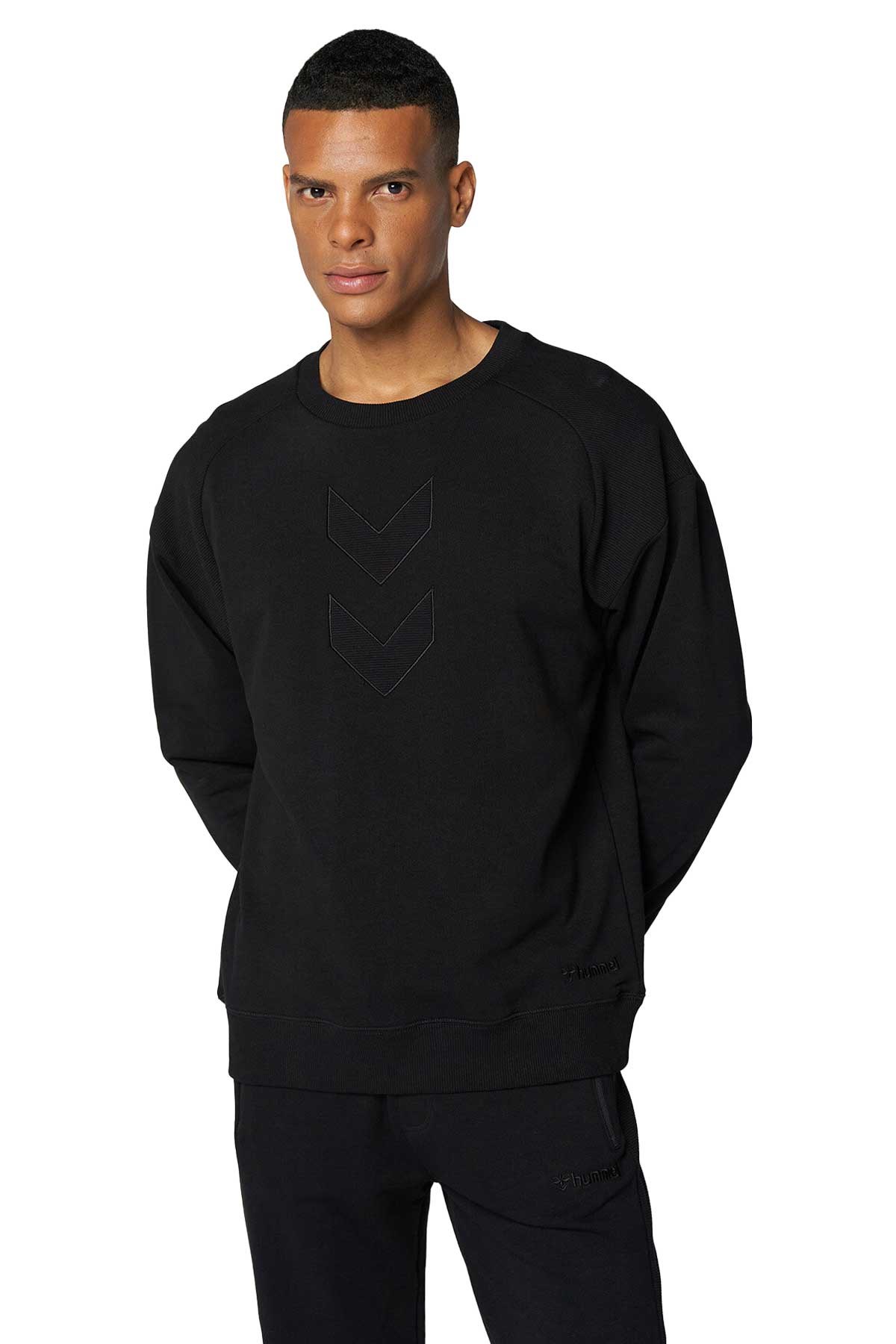 Hummel Everett Erkek Sweatshirt 921675-2001 Siyah