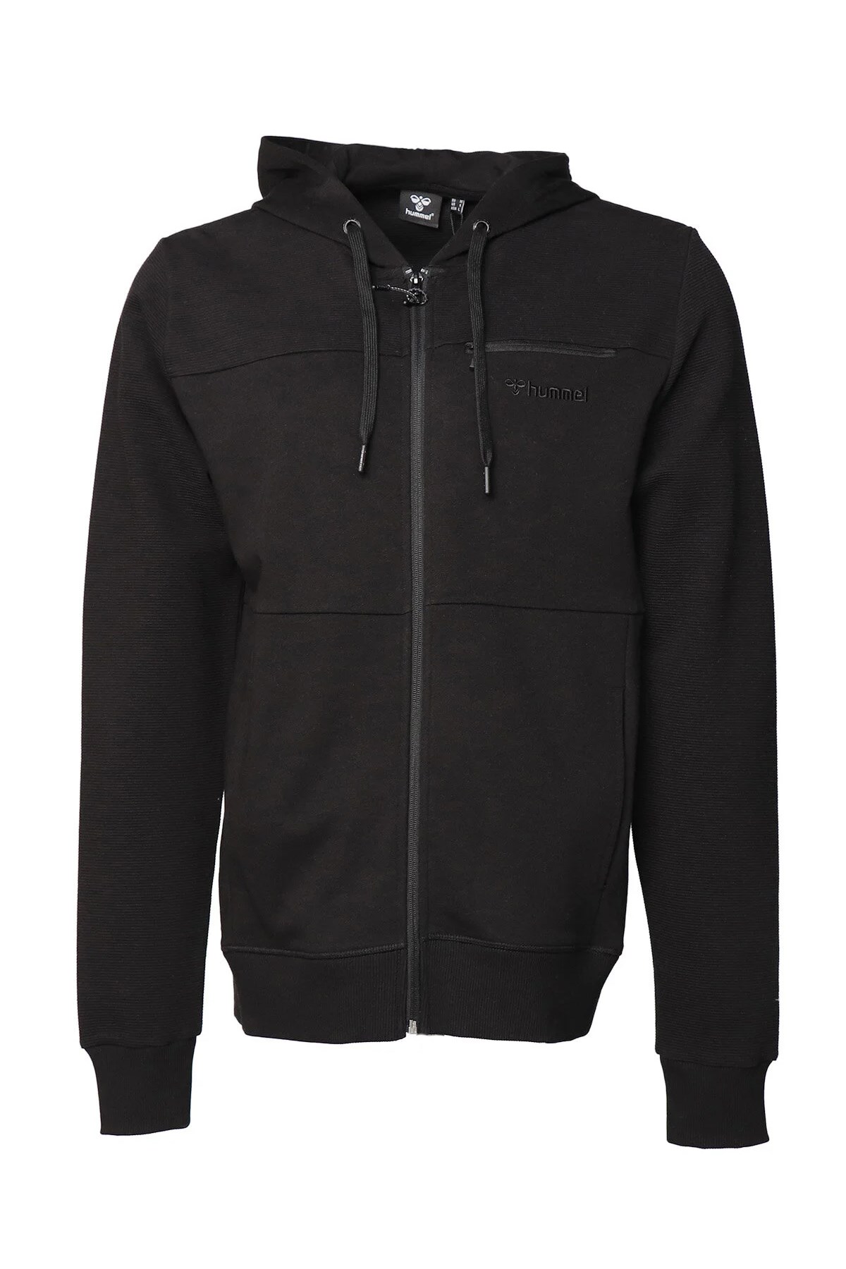 Hummel Everett Erkek Fermuarlı Sweatshirt 921676-2001 Siyah