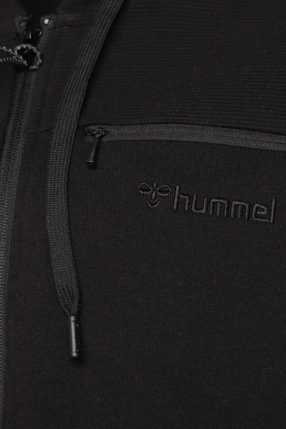 Hummel Everett Erkek Fermuarlı Sweatshirt 921676-2001 Siyah