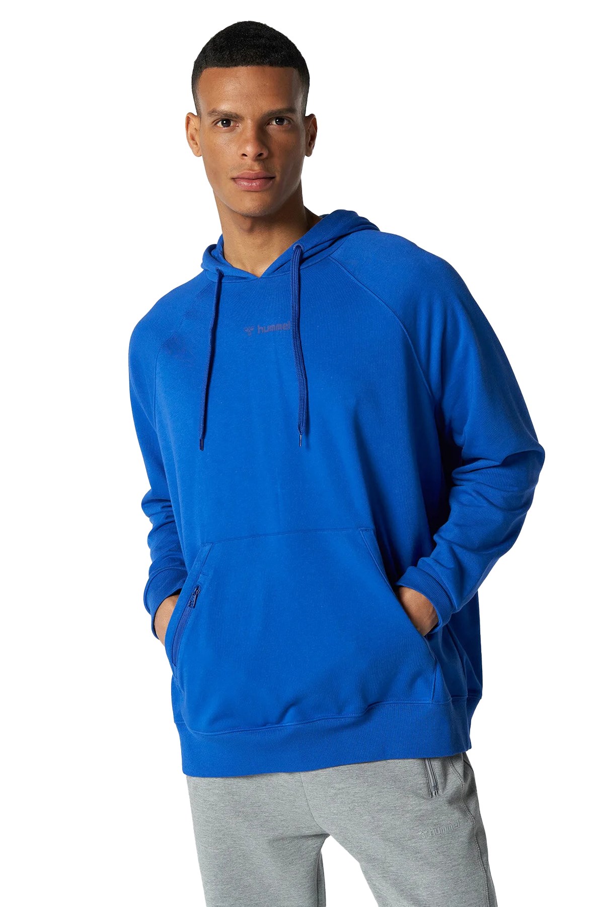 Hummel Johns Oversize Erkek Sweatshirt 921702-7788 Mavi