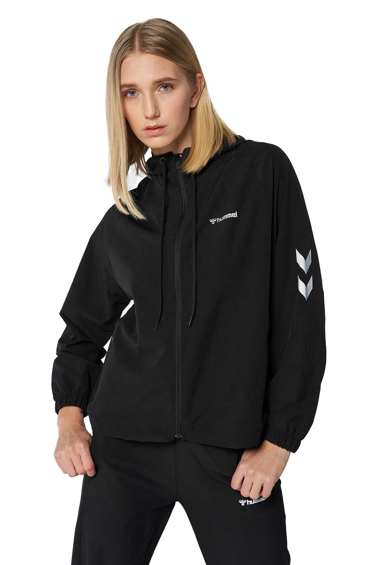 Hummel Lily Kadın Fermuarlı Sweatshirt 921715-2001 Siyah