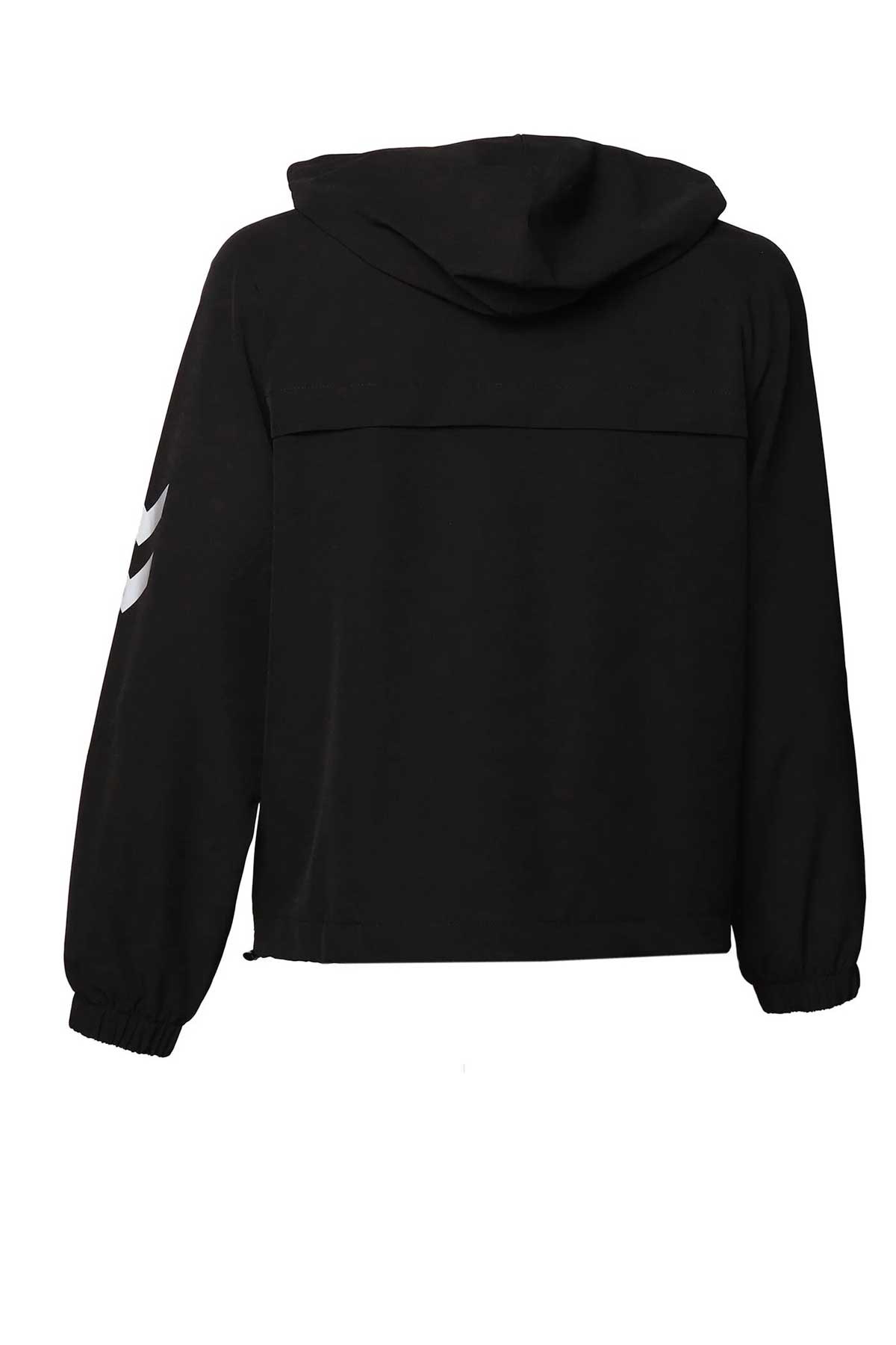 Hummel Lily Kadın Fermuarlı Sweatshirt 921715-2001 Siyah