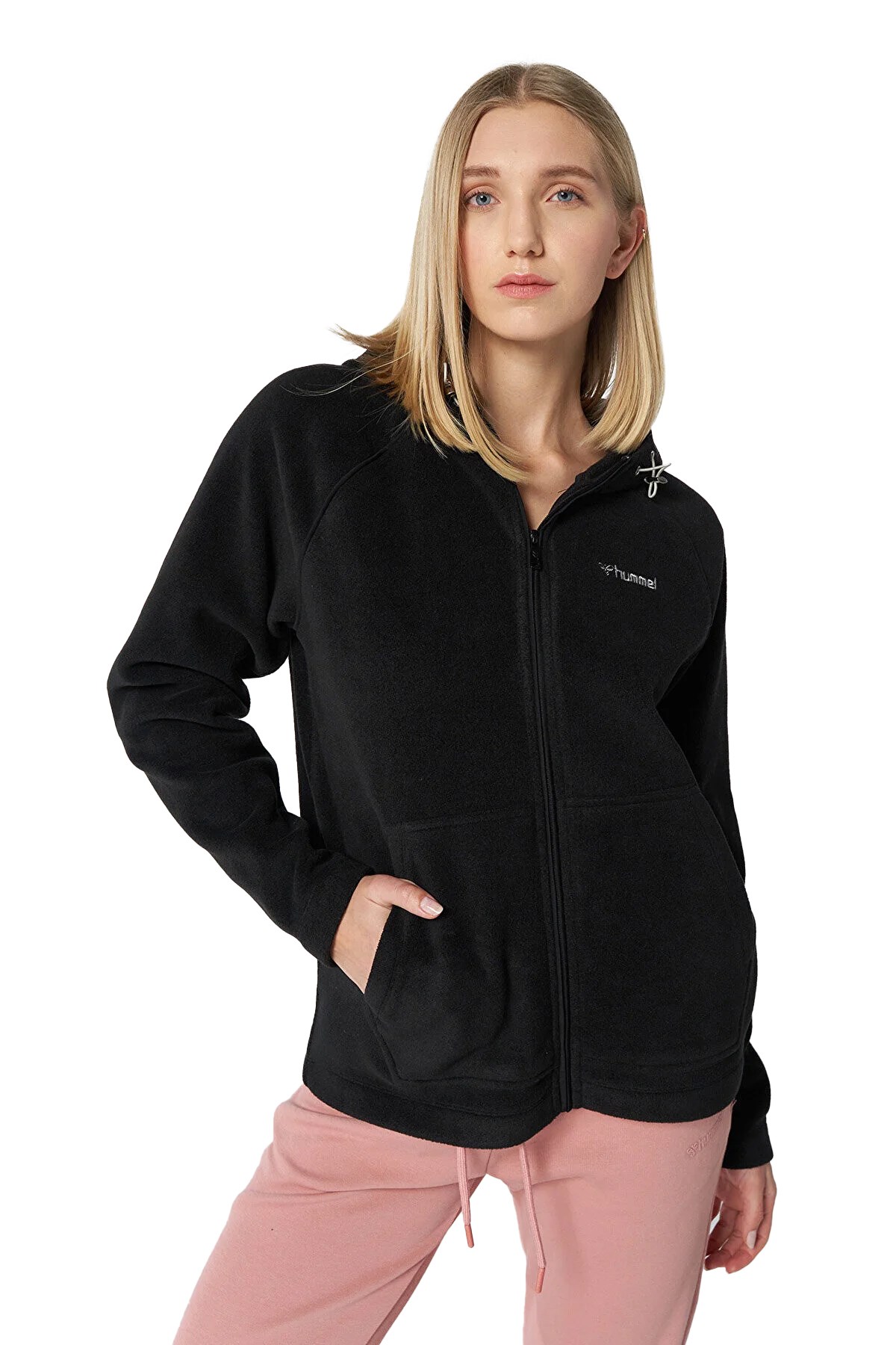 Hummel Nerine Kadın Fermuarlı Sweatshirt 921726-2001 Siyah