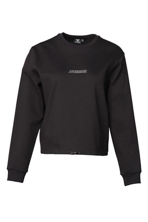 Hummel T-Te Pause Cropped Kadın Sweatshirt 921737-2001 Siyah