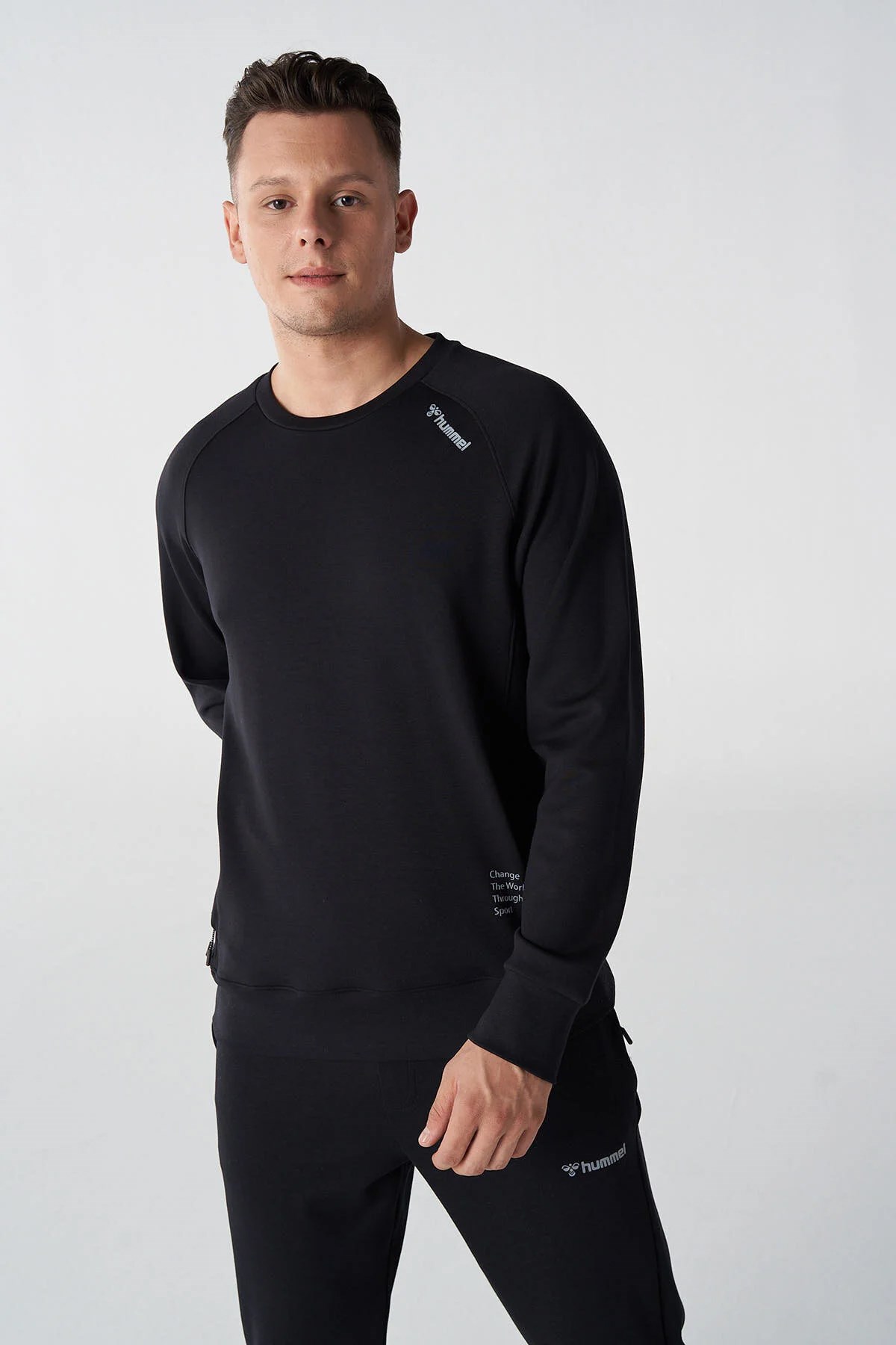 Hummel Ajay Erkek Sweatshirt 921745-2001 Siyah