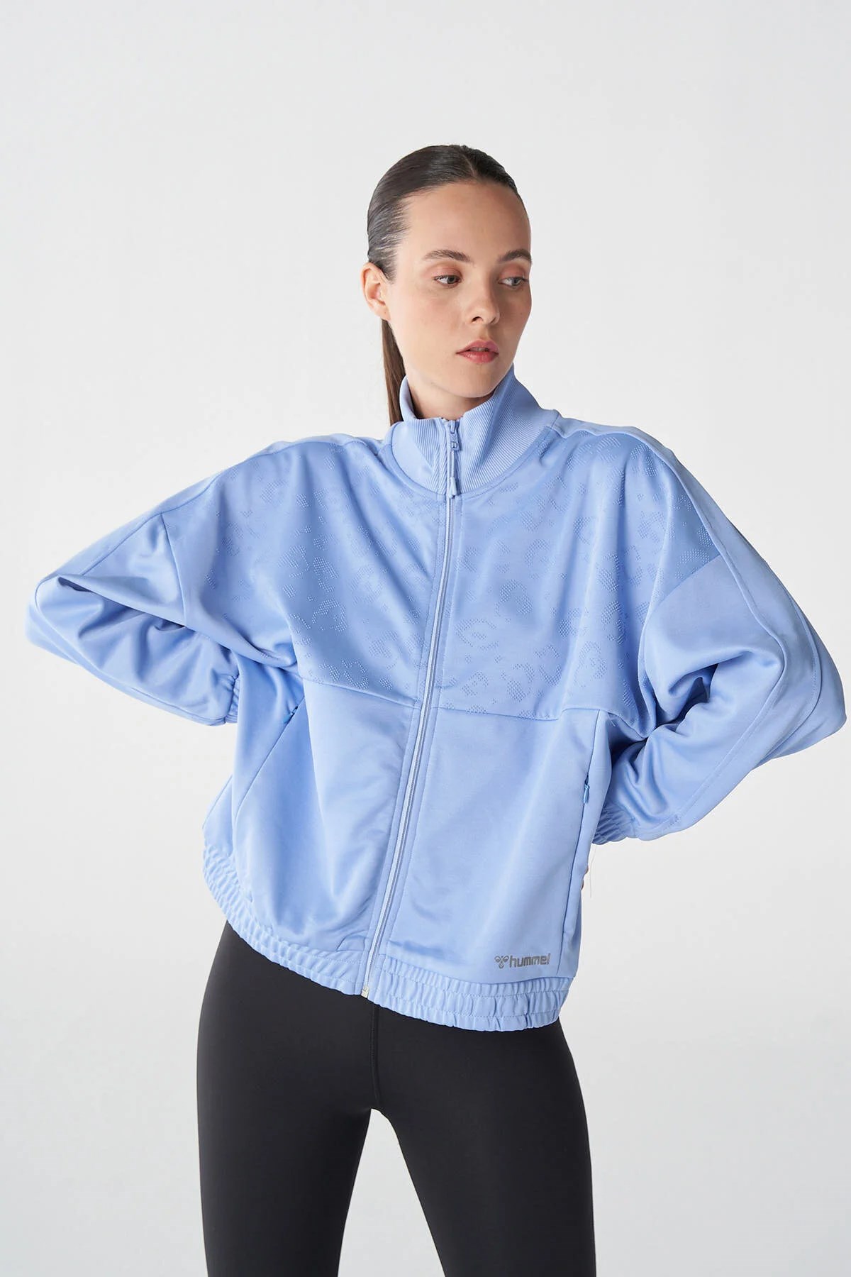 Hummel Becky Zip Kadın Sweatshirt 921752-2516 Mavi