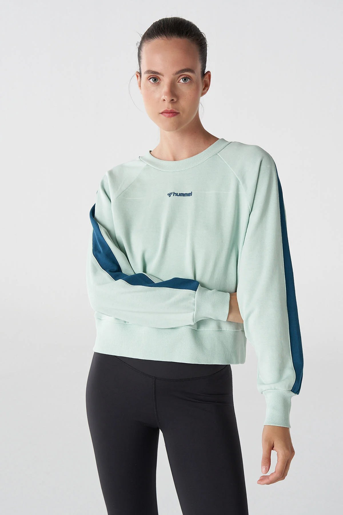 Hummel Chrome Kadın Sweatshirt 921759-2519 Yeşil